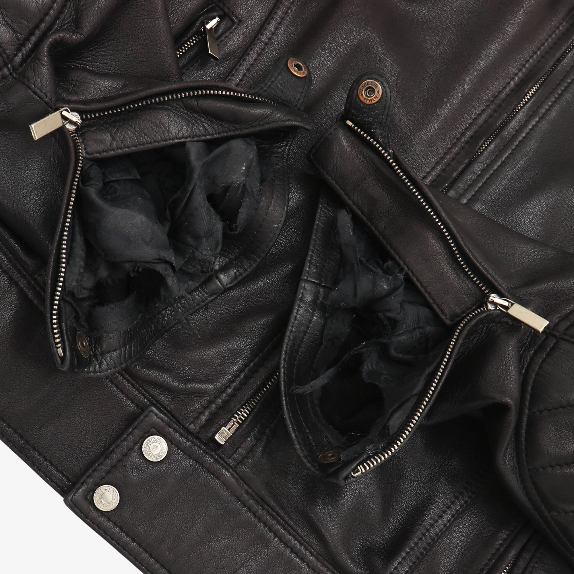 Vintage Leather Biker Jacket