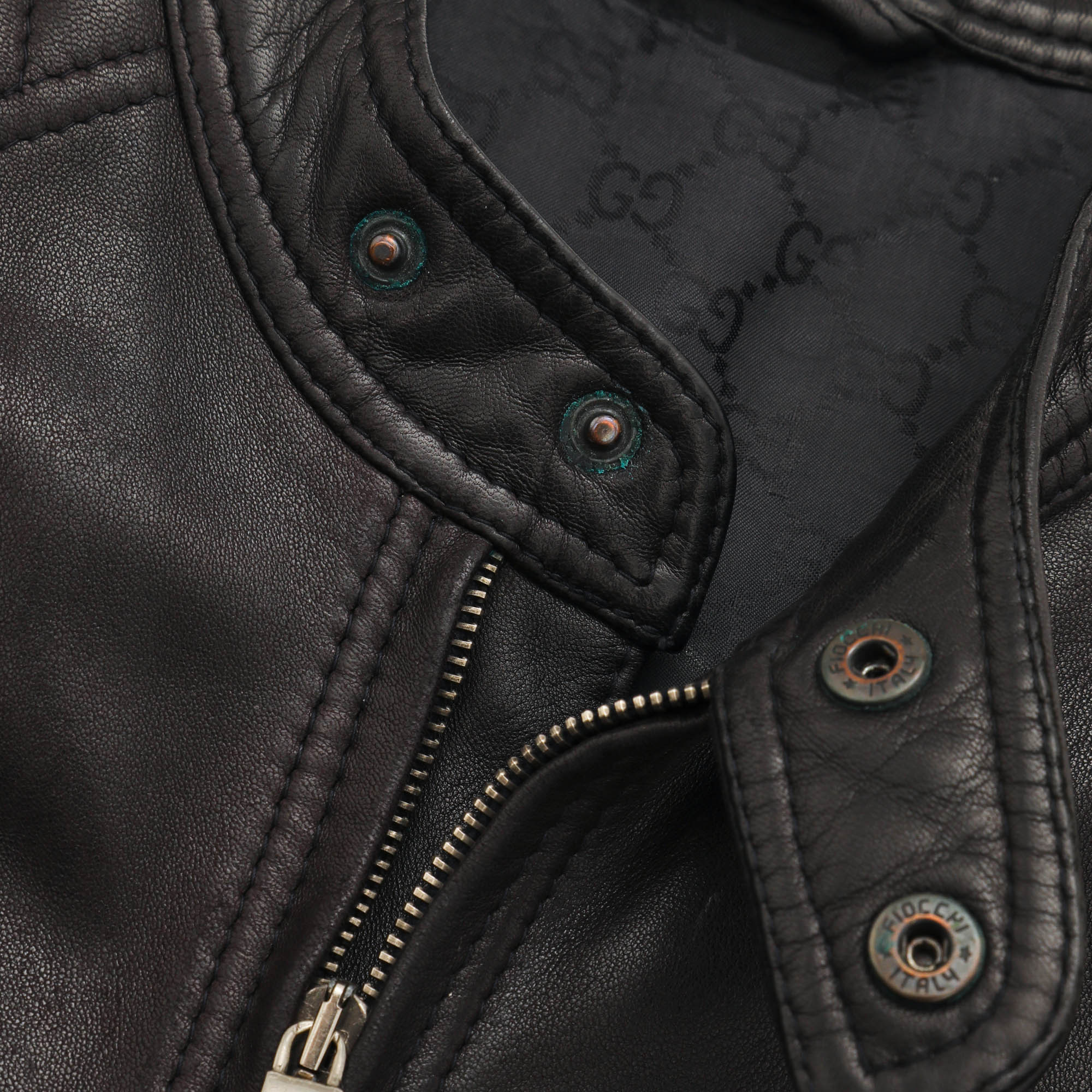 Vintage Leather Biker Jacket