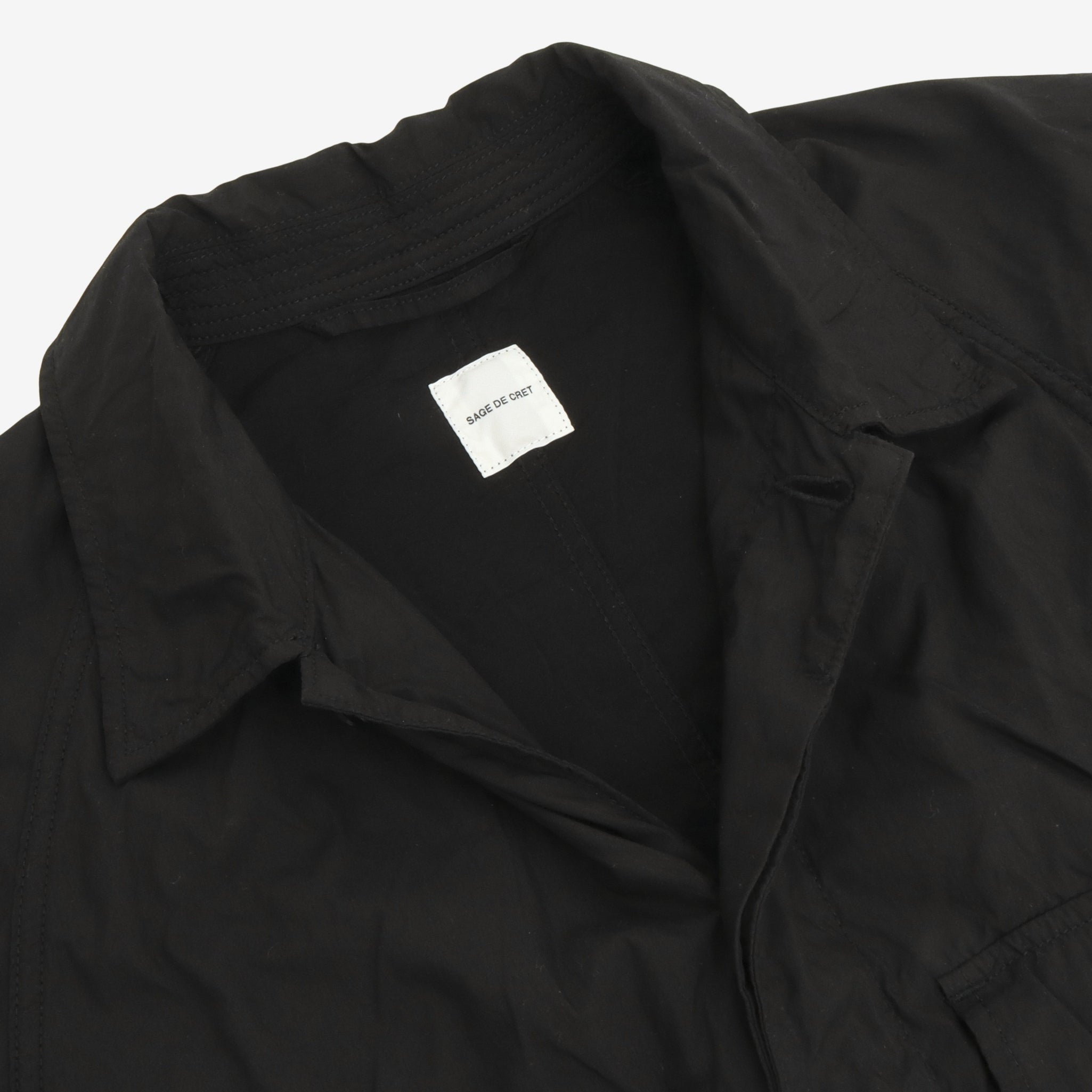 Typewriter Military Shirt Jacket