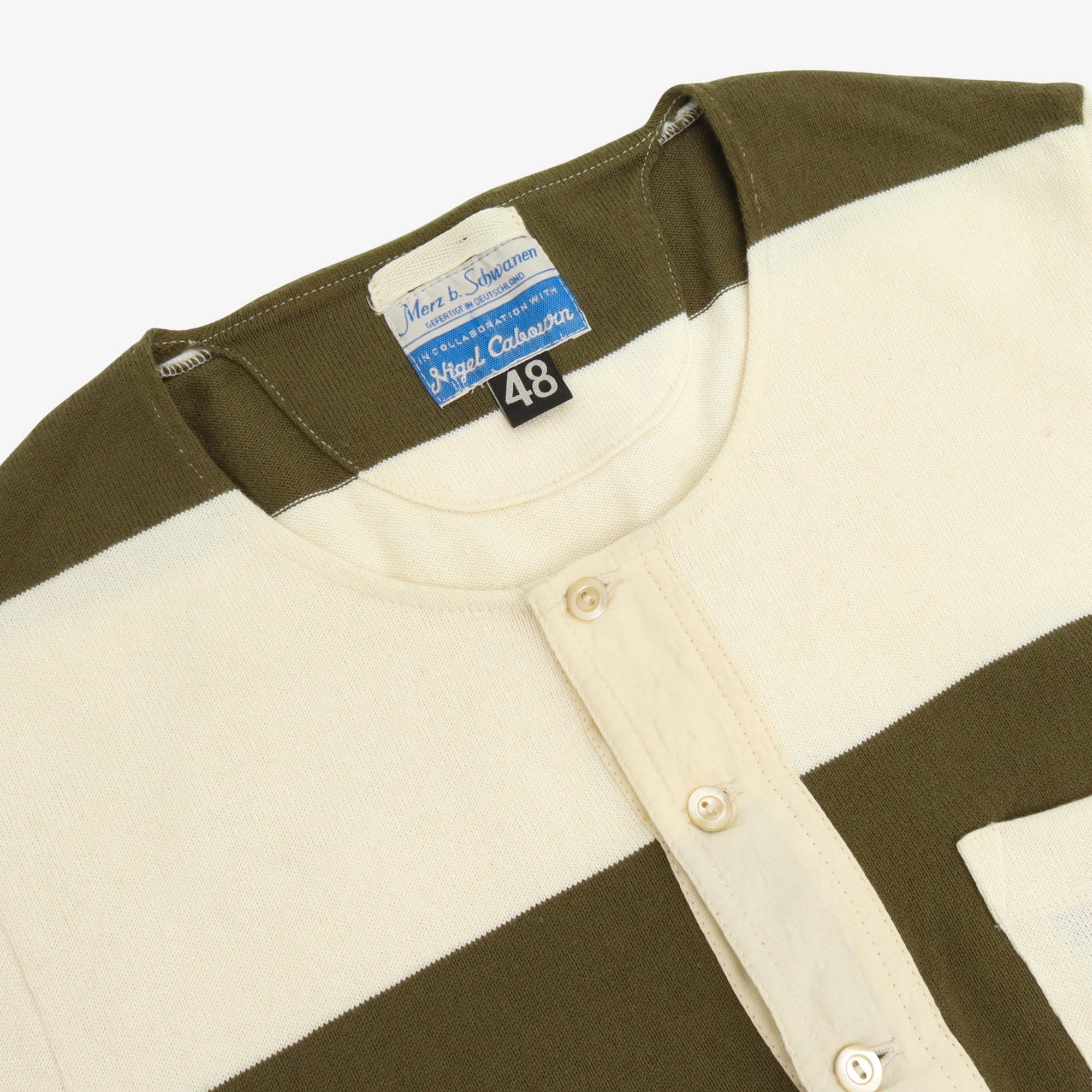 Nigel Cabourn Striped Henley Shirt