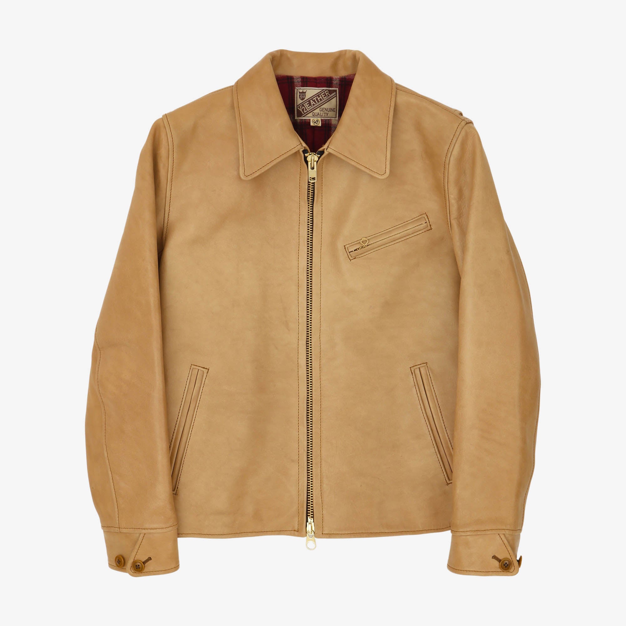 Kakishibu Horsehide Single Riders Jacket