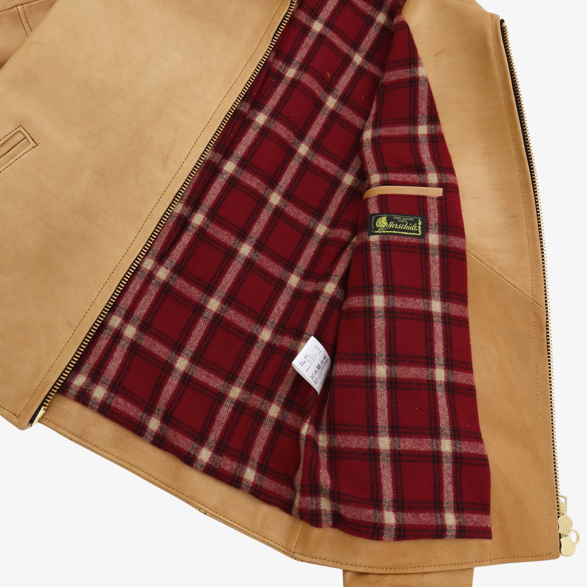 Kakishibu Horsehide Single Riders Jacket