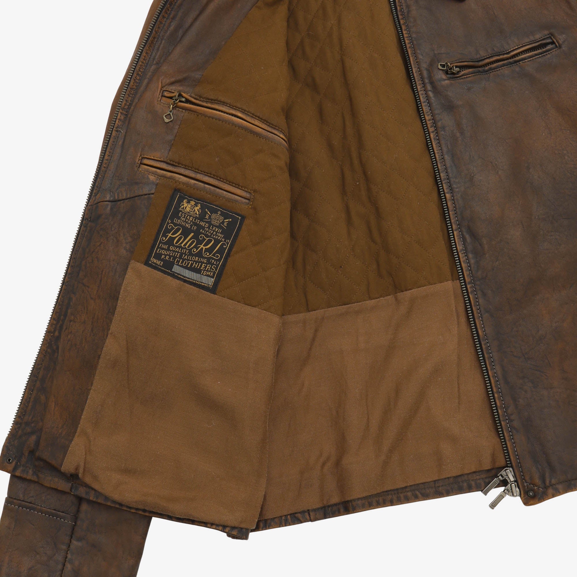 1930s Leather Half Belt Cossack Jacket