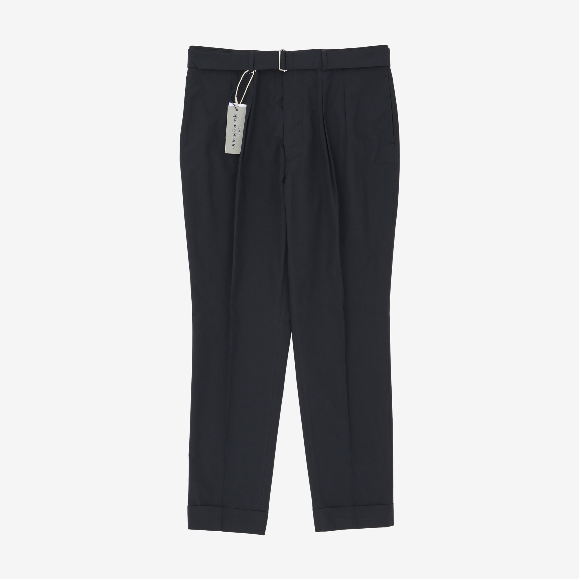 Pierre Pleated Belted Trousers (35W X 31L)