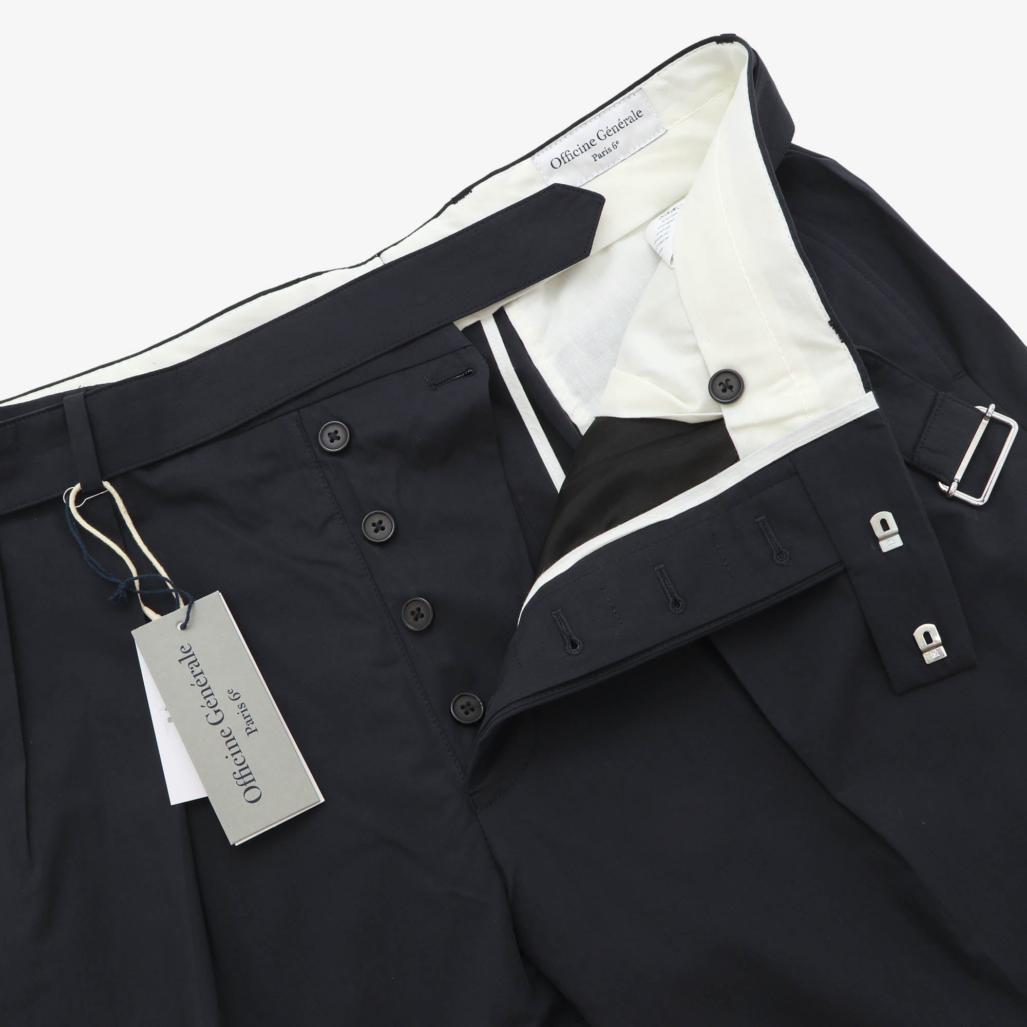 Pierre Pleated Belted Trousers (35W X 31L)
