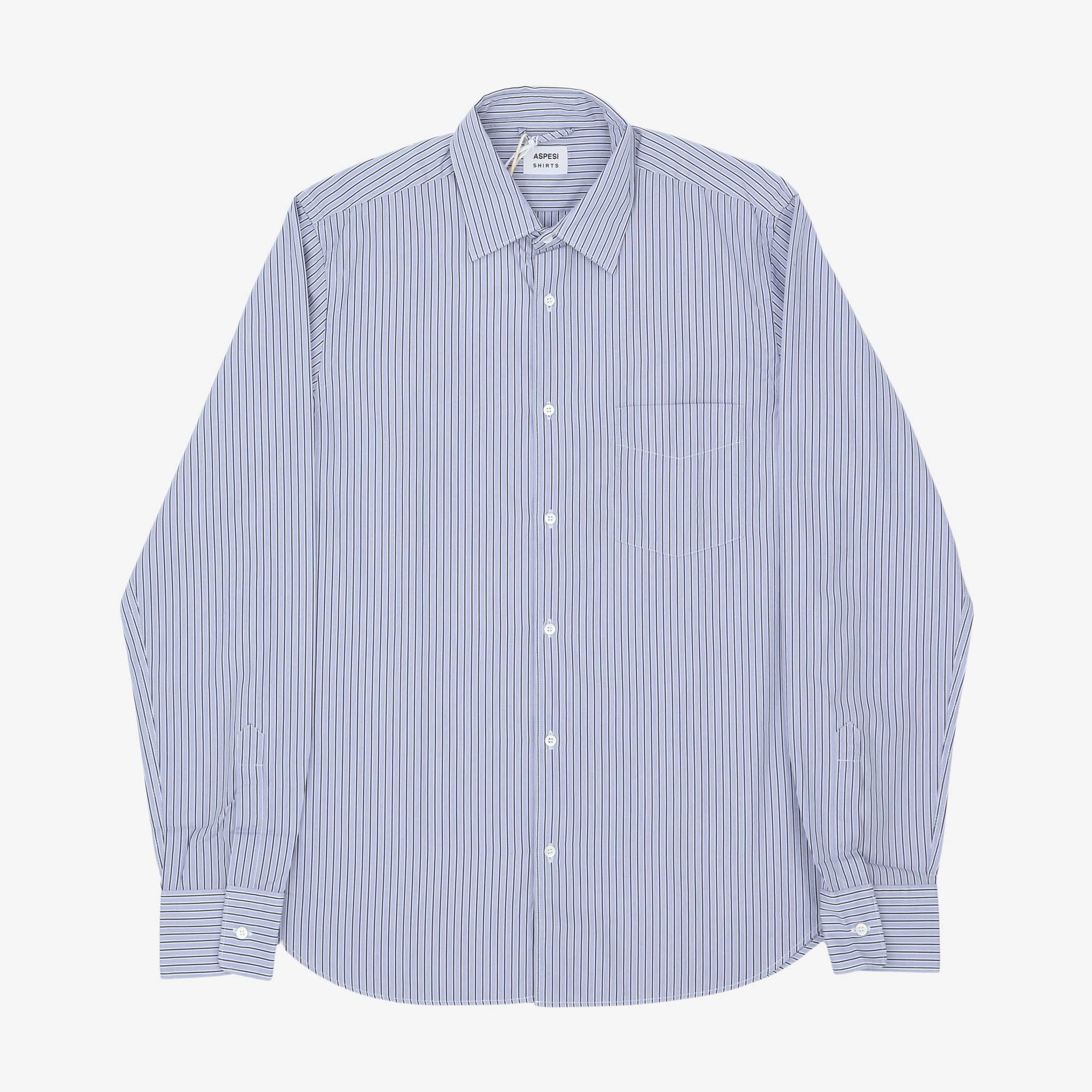 Serge Striped Poplin Shirt