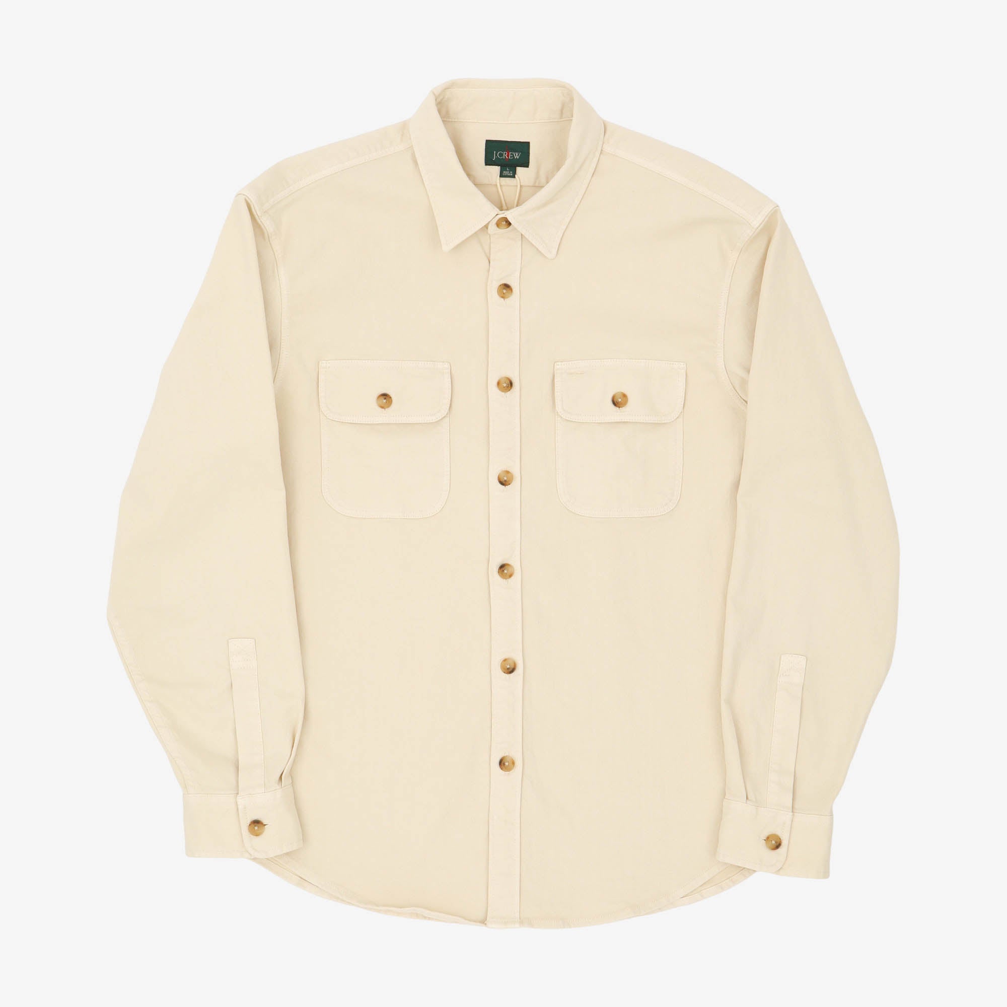 Garment Dye Stretch Twill Overshirt