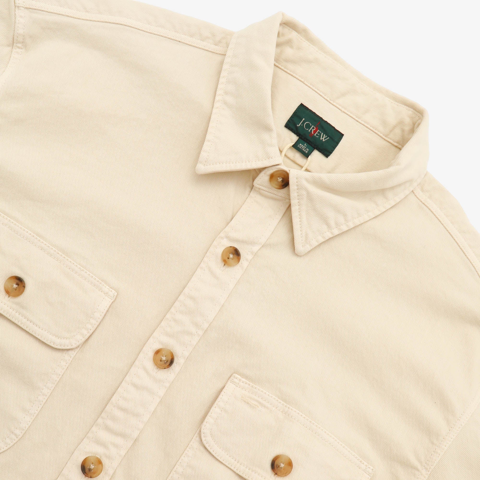 Garment Dye Stretch Twill Overshirt