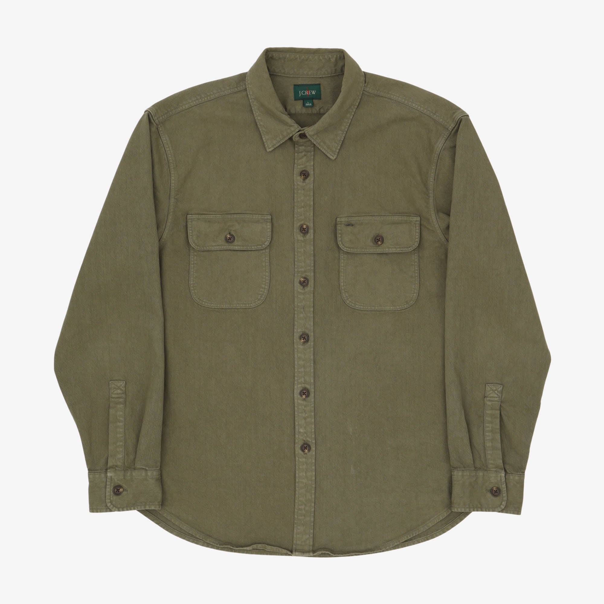 Garment Dyed Twill Overshirt