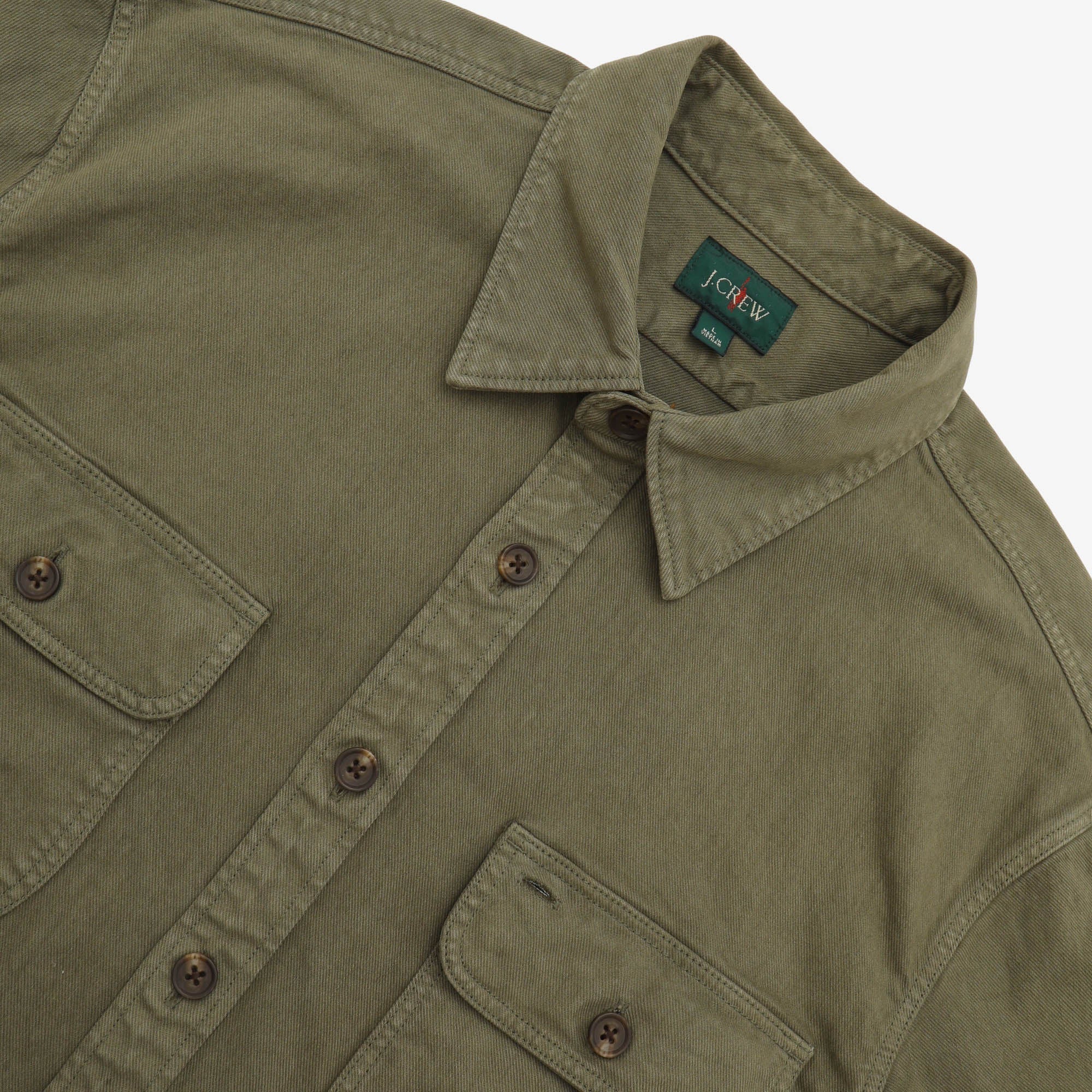 Garment Dyed Twill Overshirt