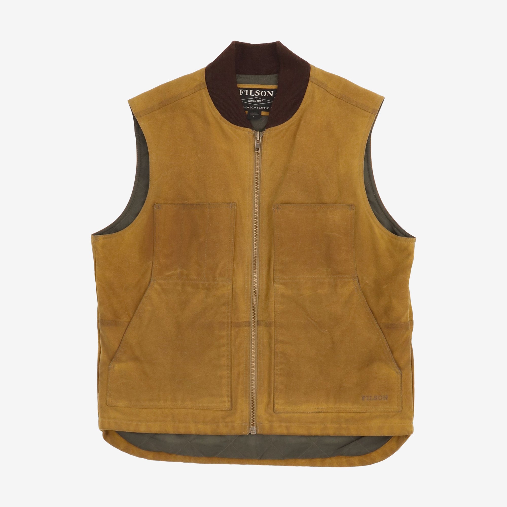 Tin Cloth Wax Insulated Work Vest