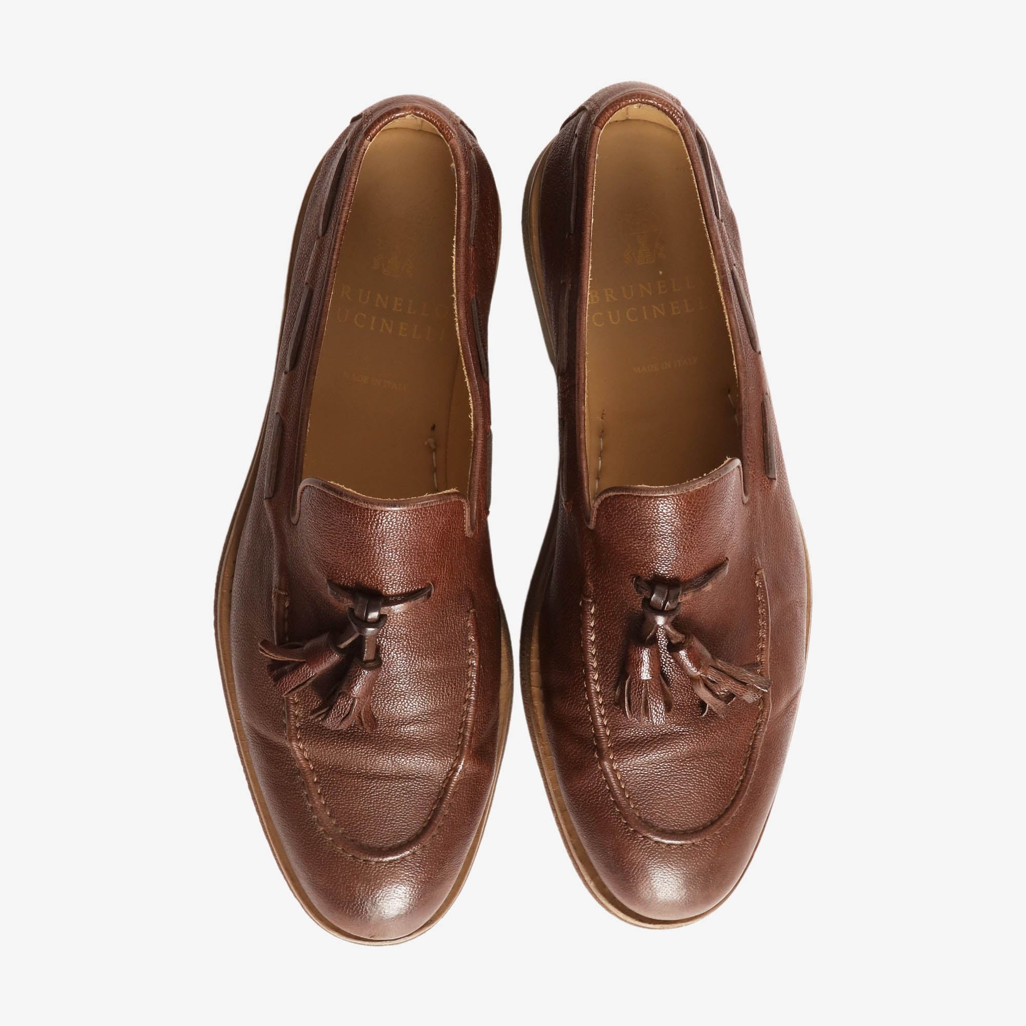 Leather Tassel Loafers