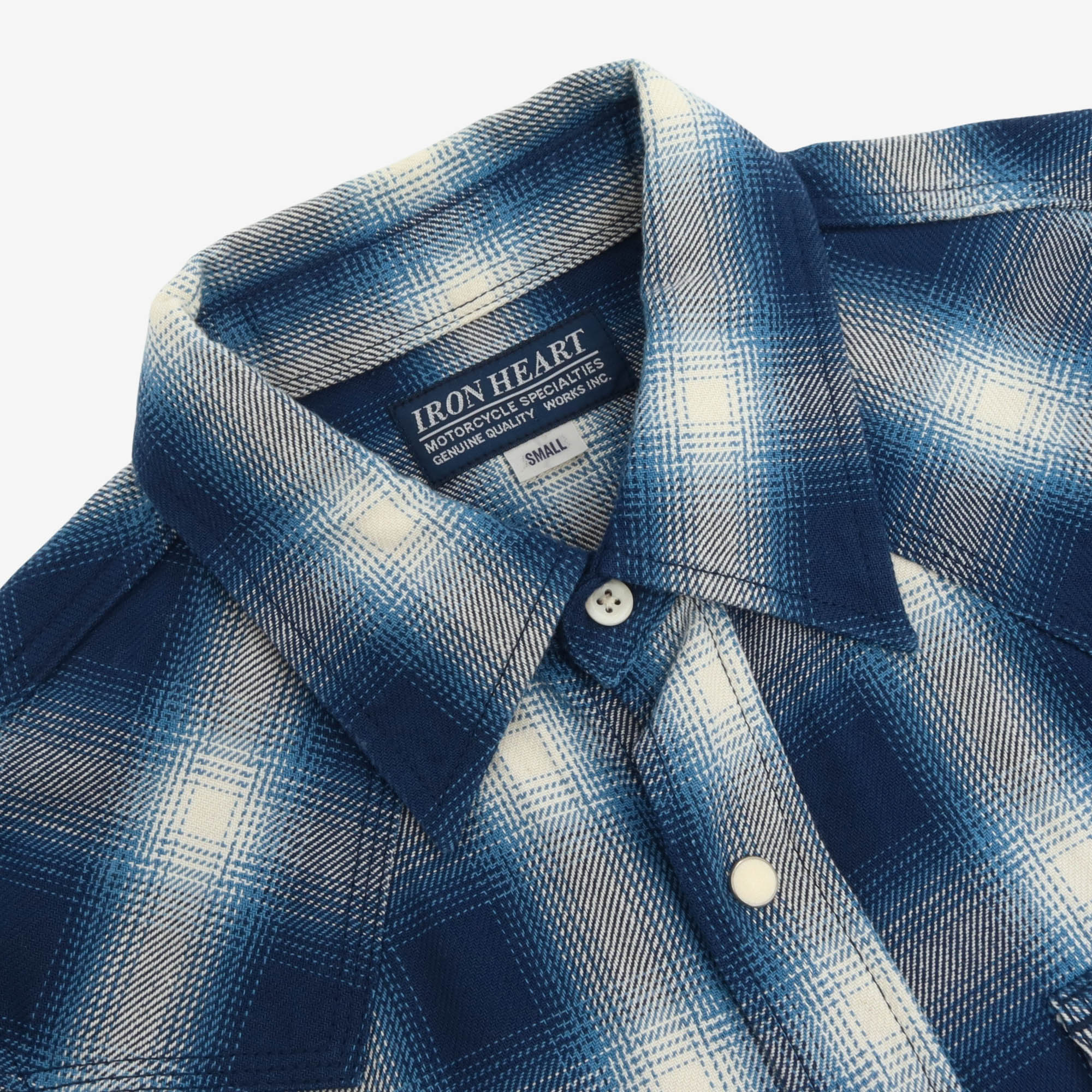 Check Flannel Ombre Western Shirt