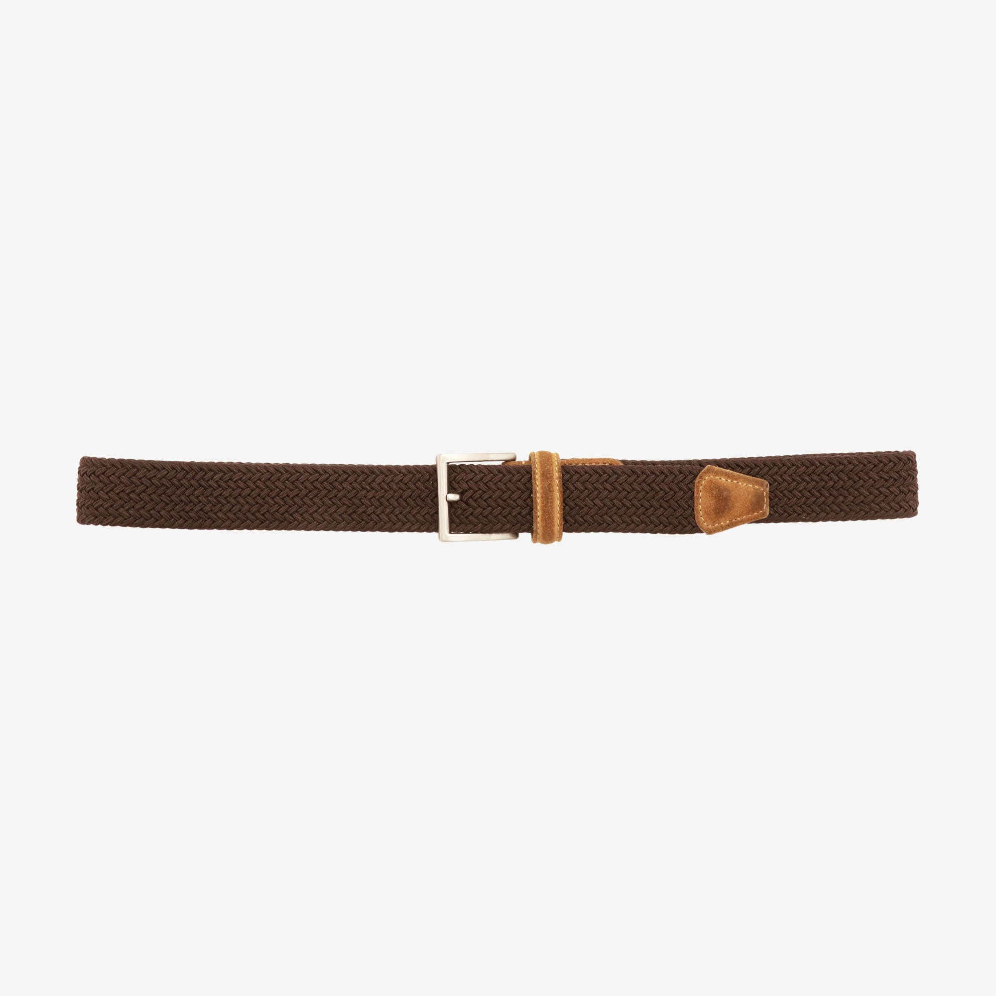 Suede Trimmed Elastic Belt