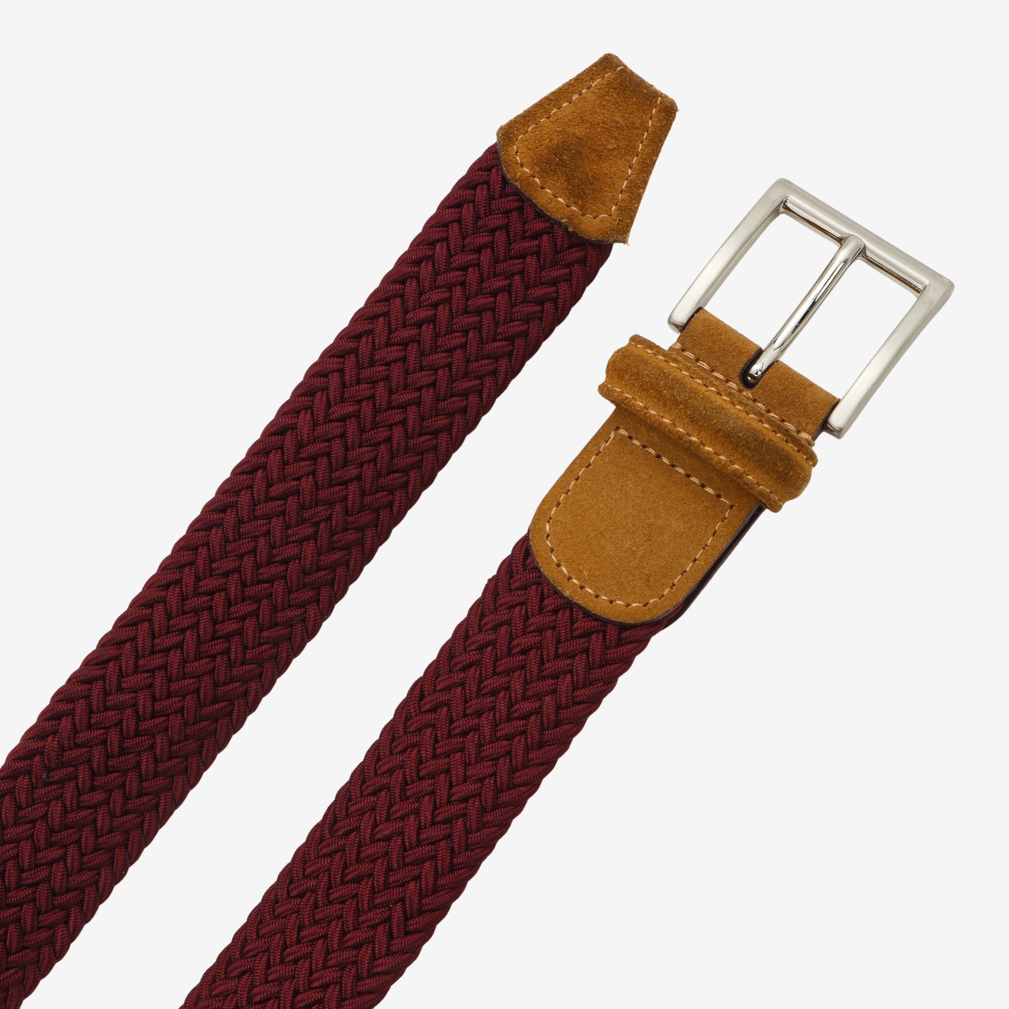 Suede Trimmed Elastic Belt