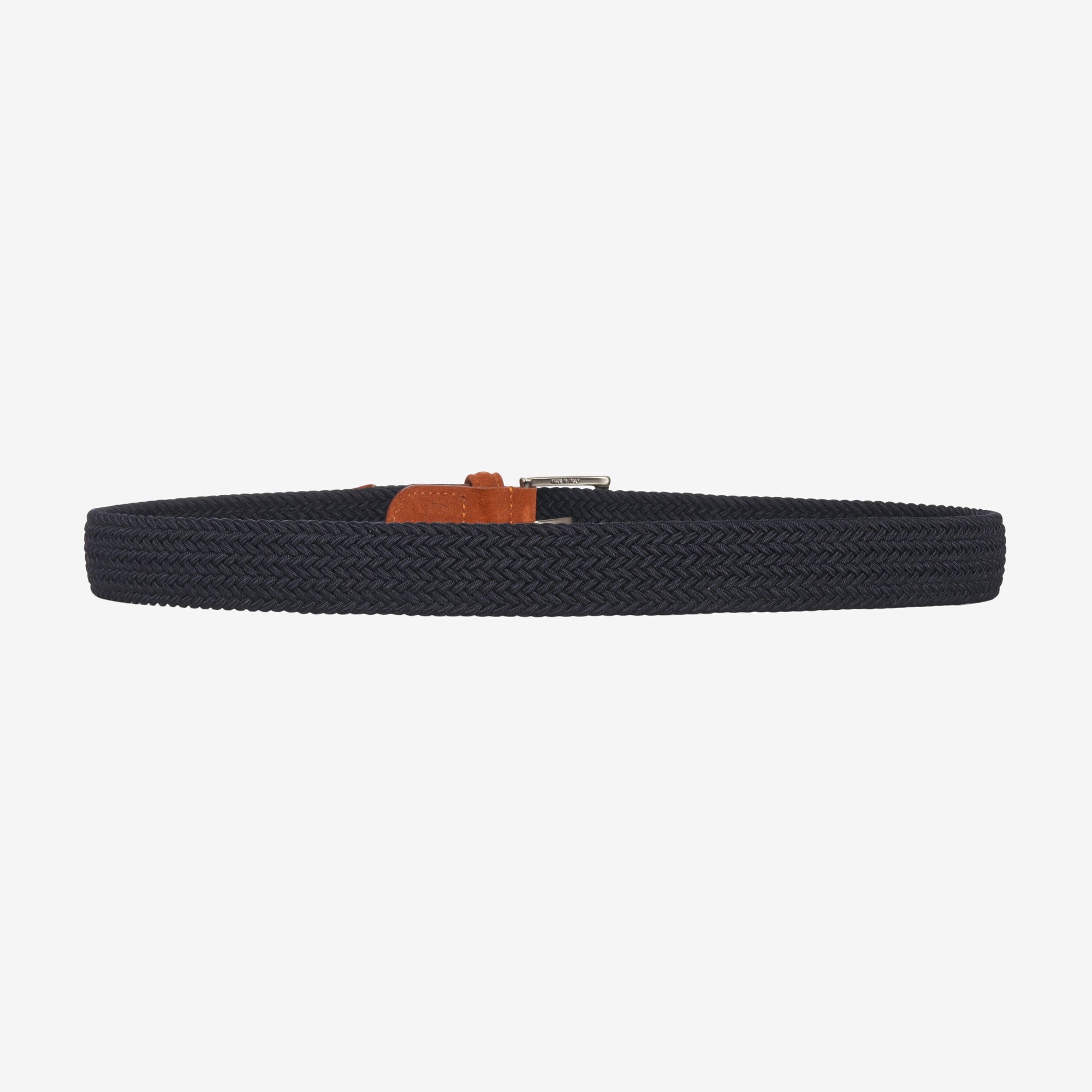Leather Trimmed Woven Belt