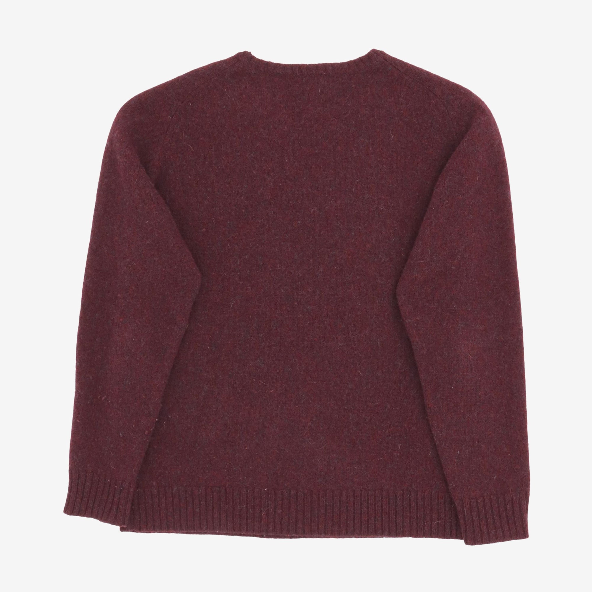 Shetland Wool Saddle Shoulder Sweater