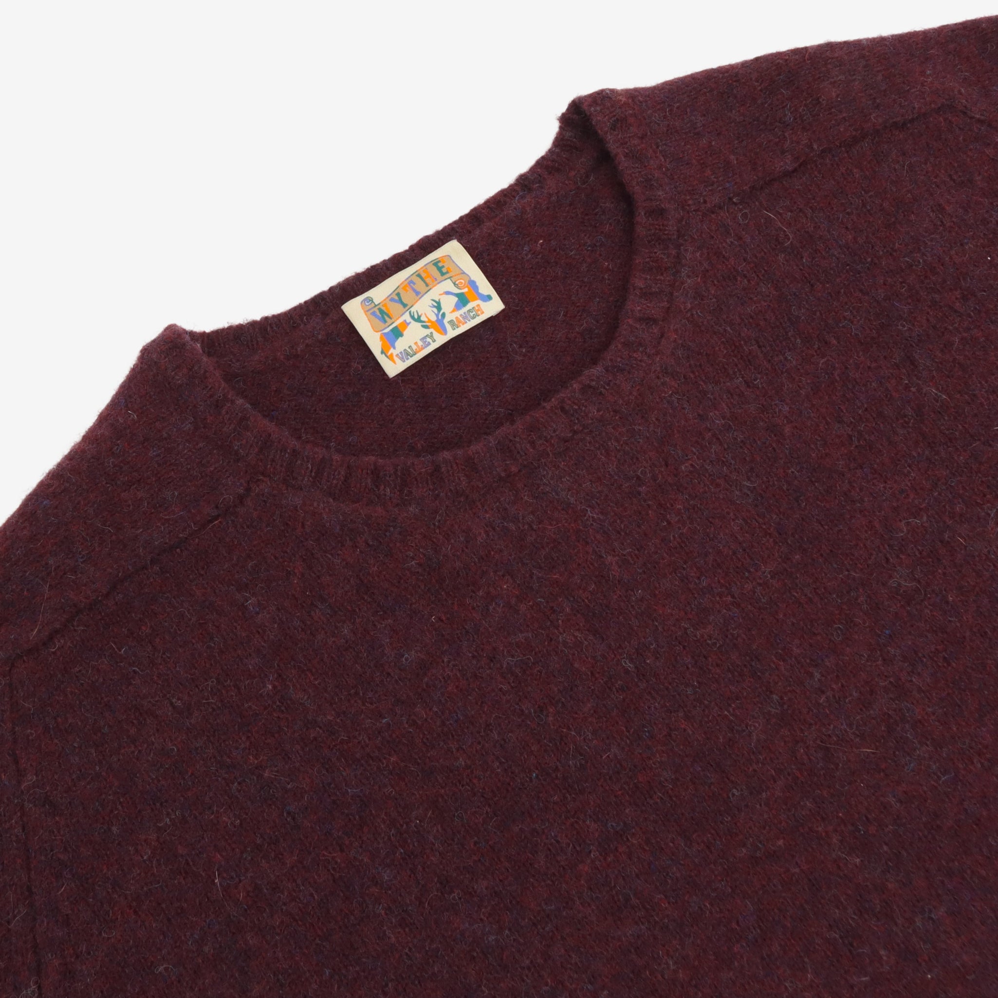 Shetland Wool Saddle Shoulder Sweater