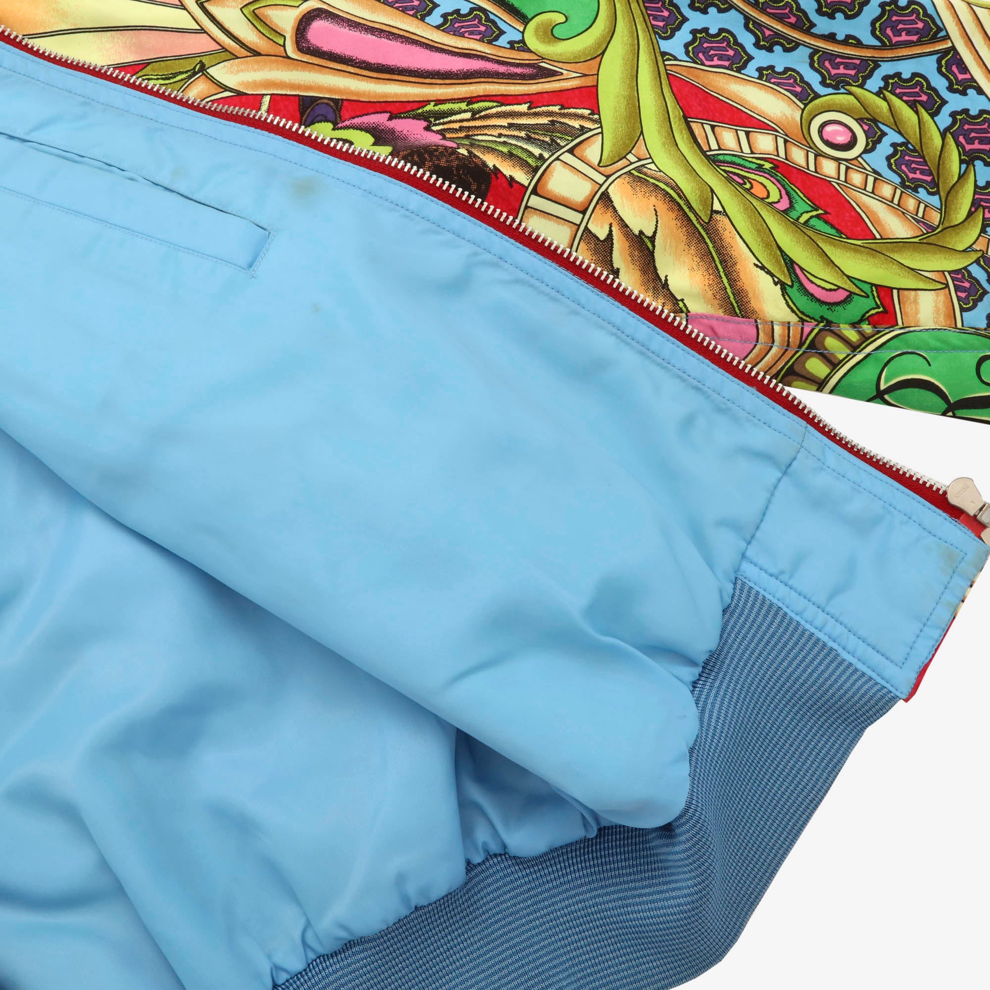 Overprinted Silk Bomber Jacket