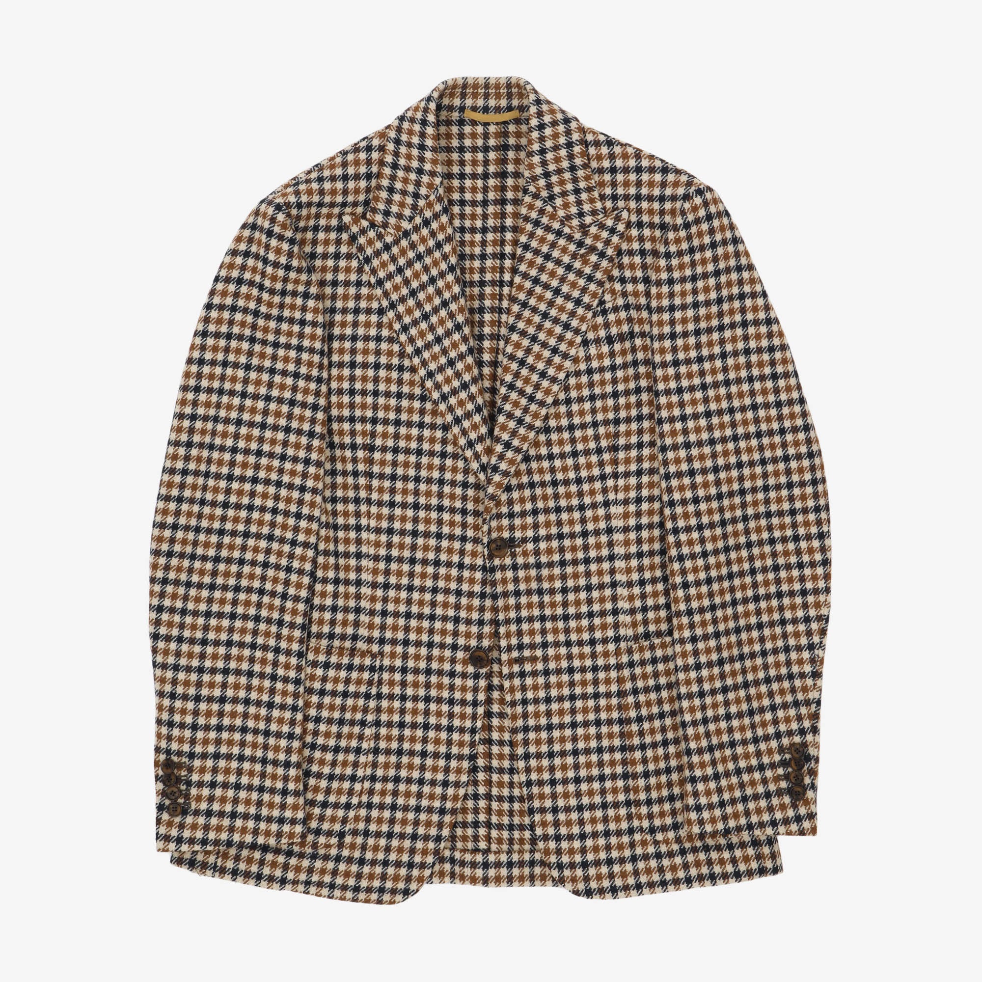 Houndstooth Wool Blazer