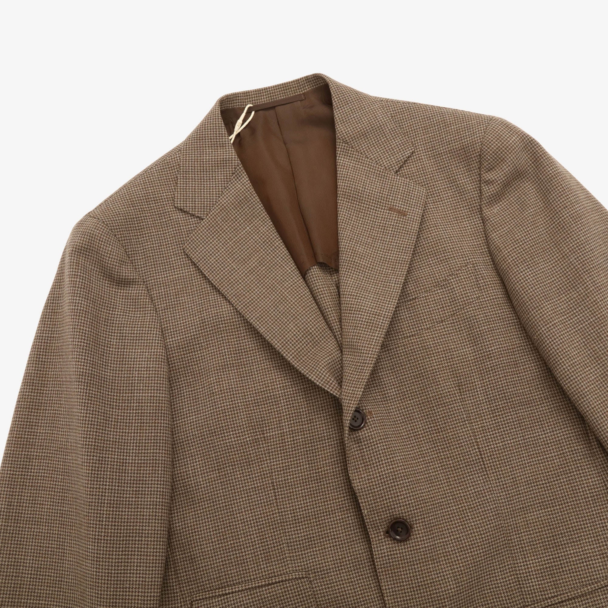 Houndstooth Wool Suit