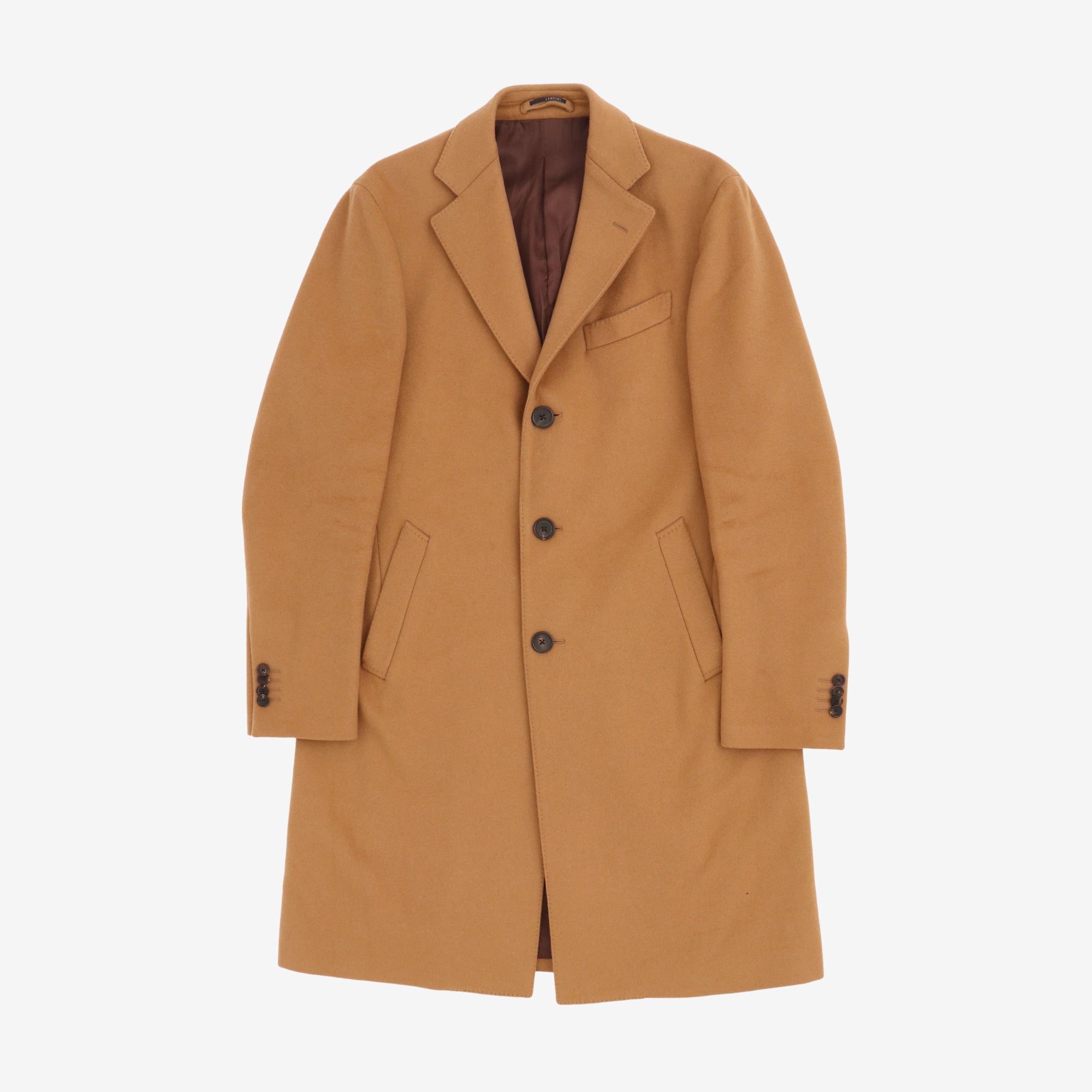Camel Wool Overcoat