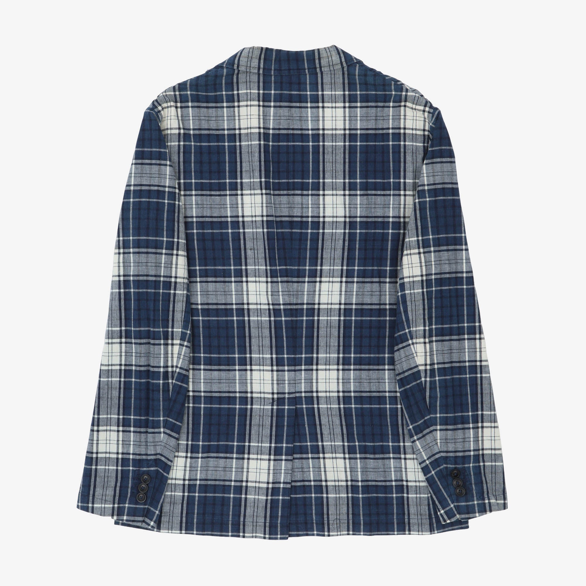 Check Gauze Blazer