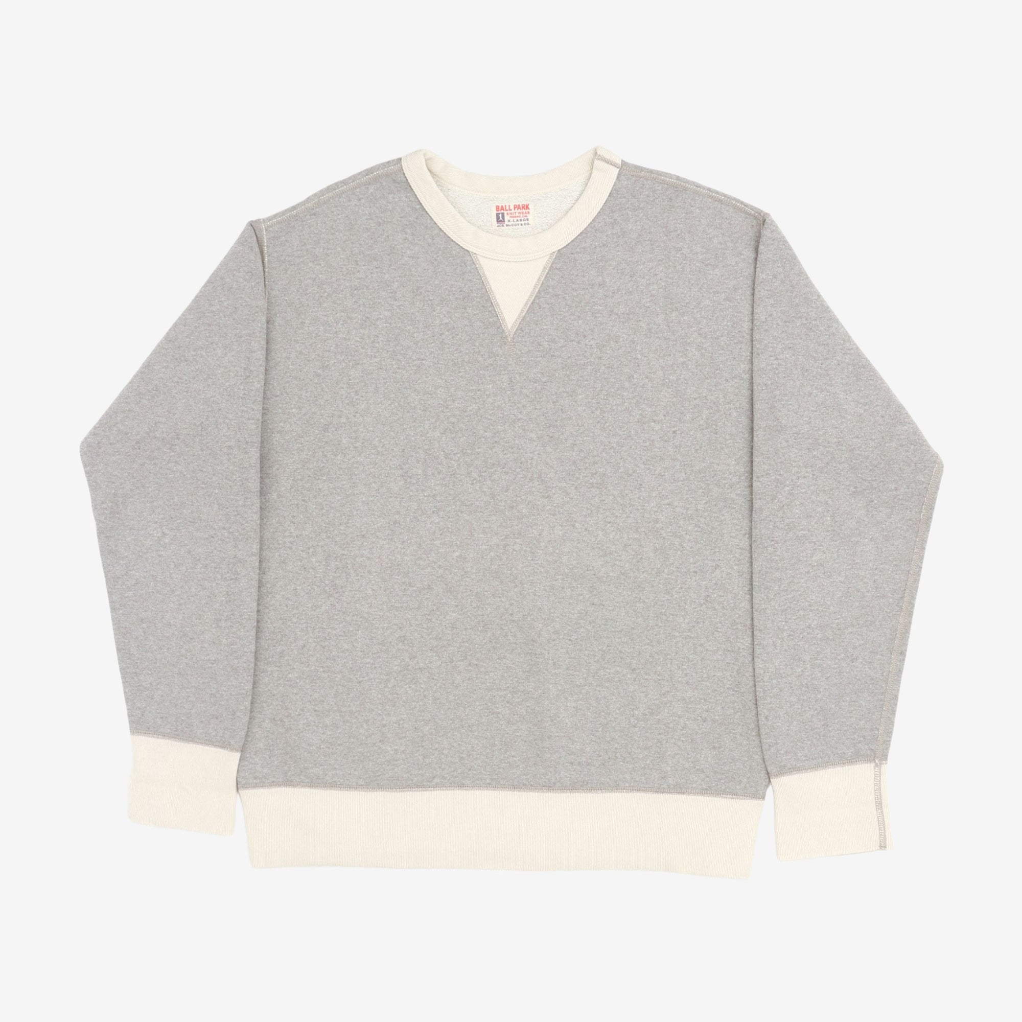 Ball Park Two Tone Crewneck Sweatshirt