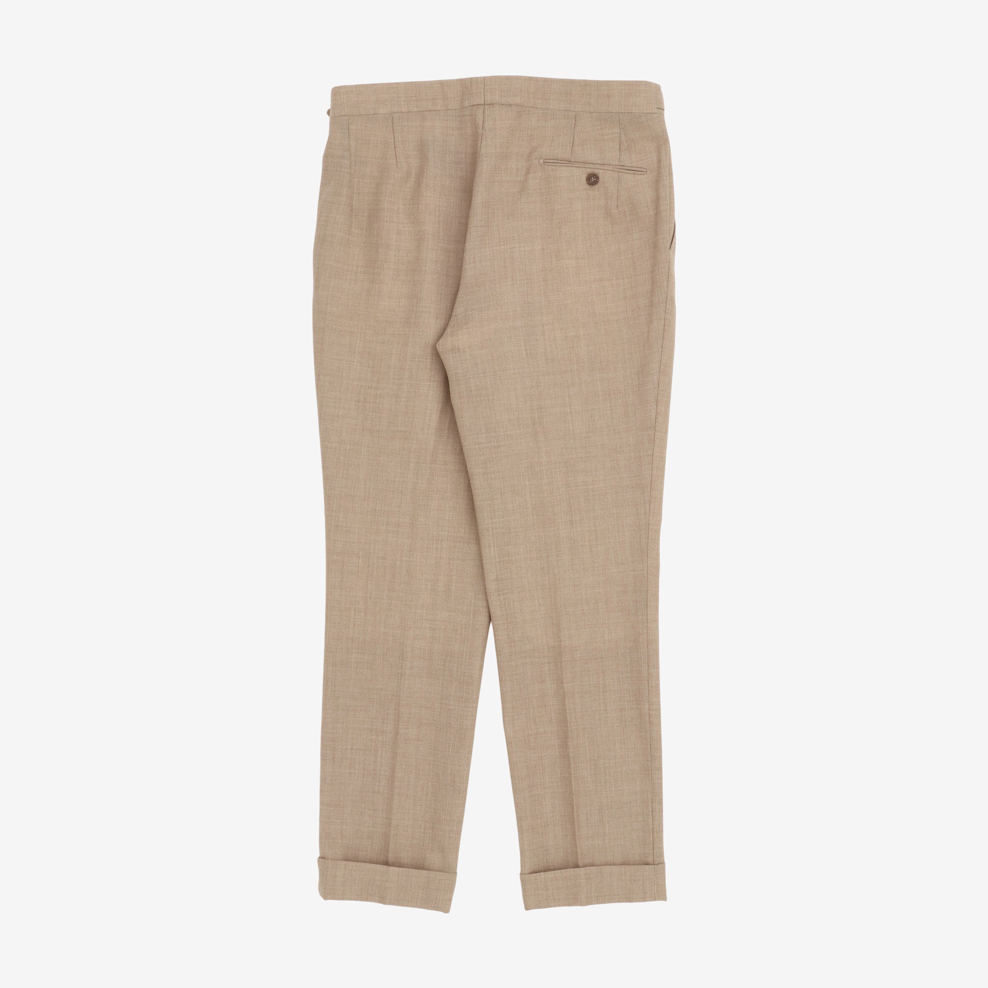 Wool Pleated Trousers (32W X 30L)