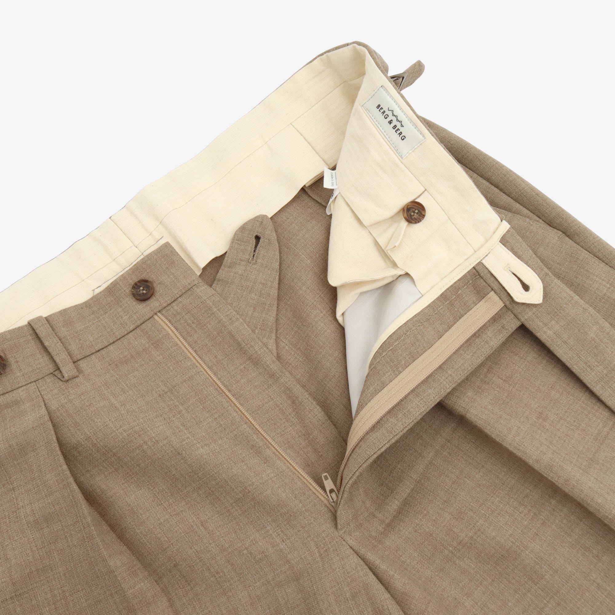 Wool Pleated Trousers (32W X 30L)