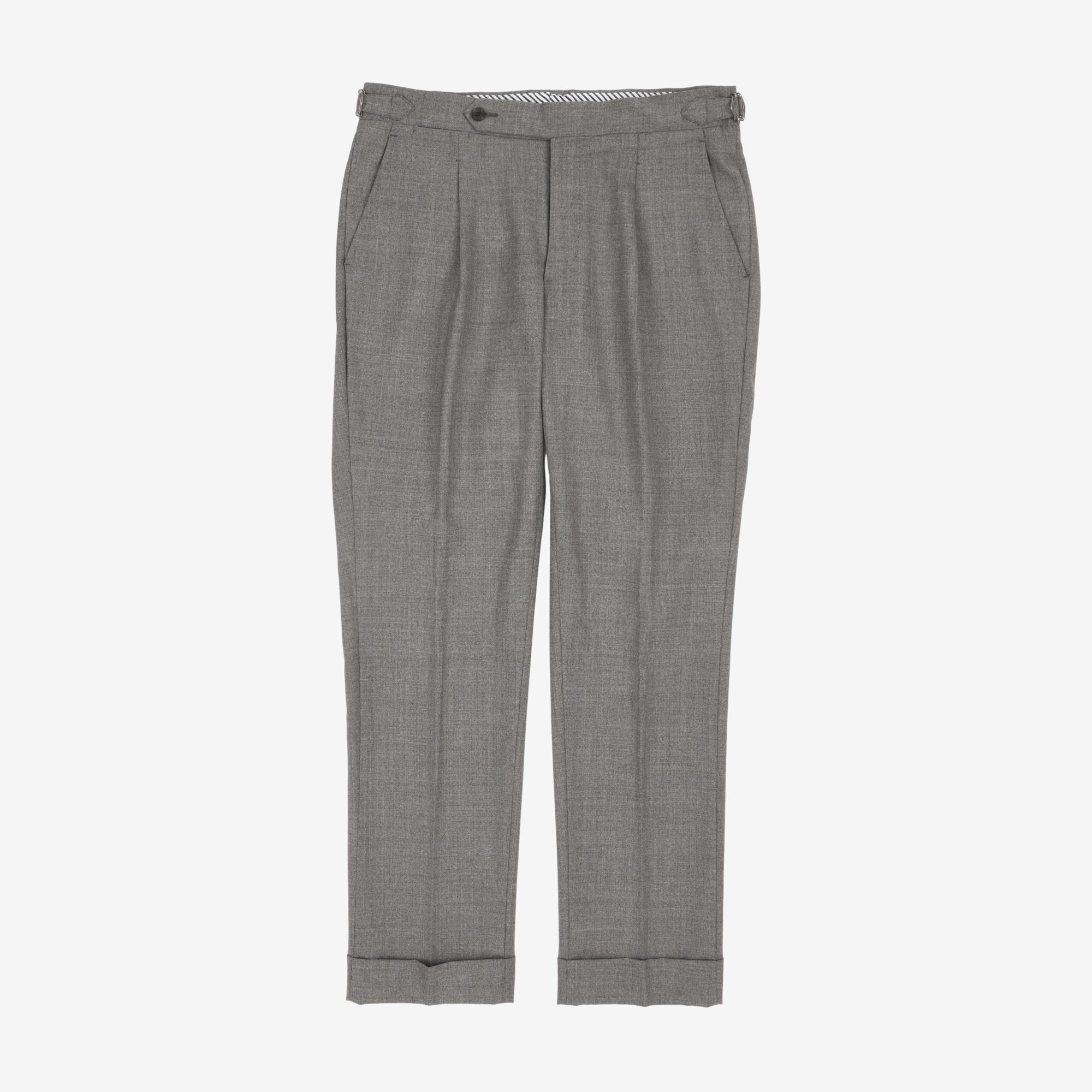 Tropical Wool Pleated Trousers (33W X 30L)