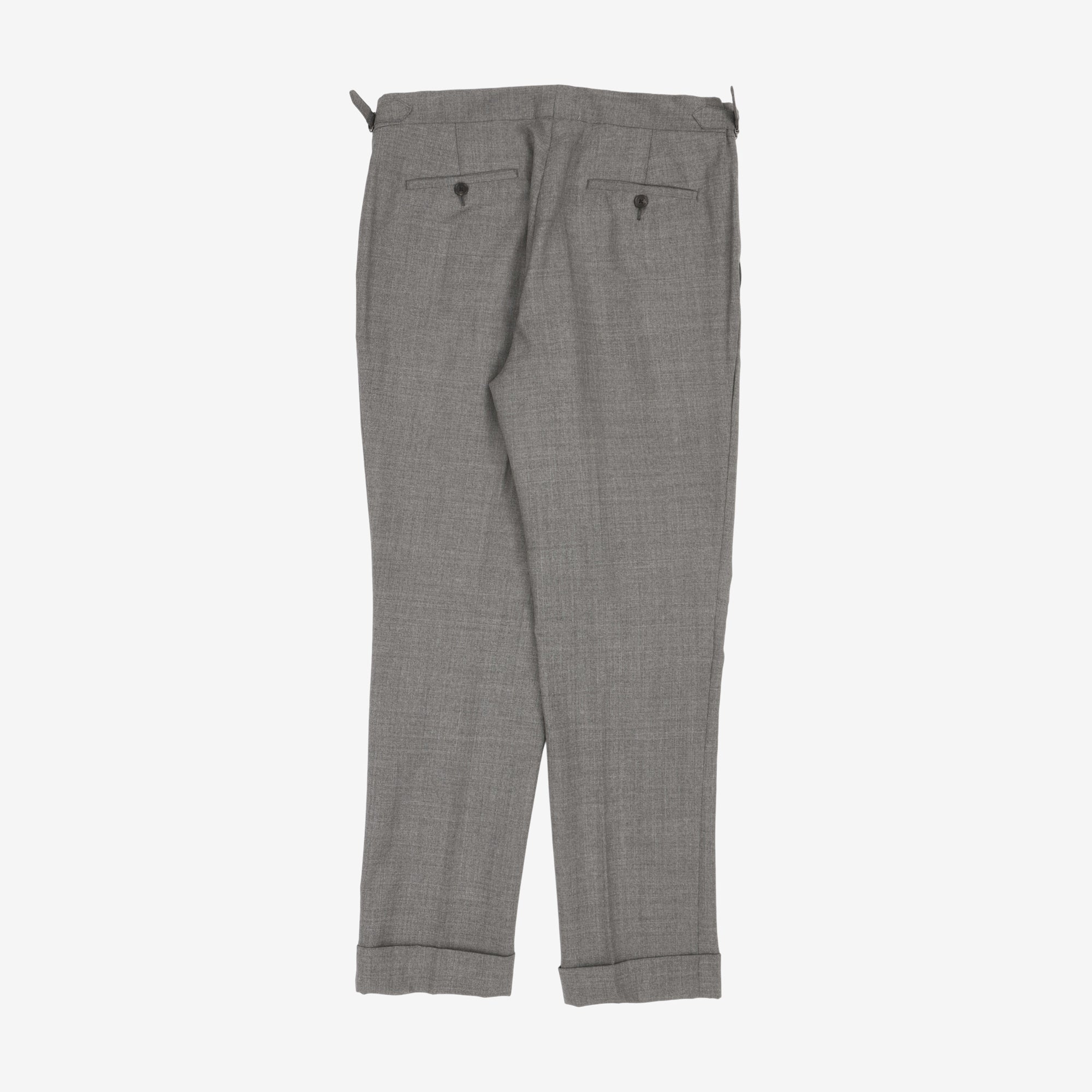 Tropical Wool Pleated Trousers (33W X 30L)