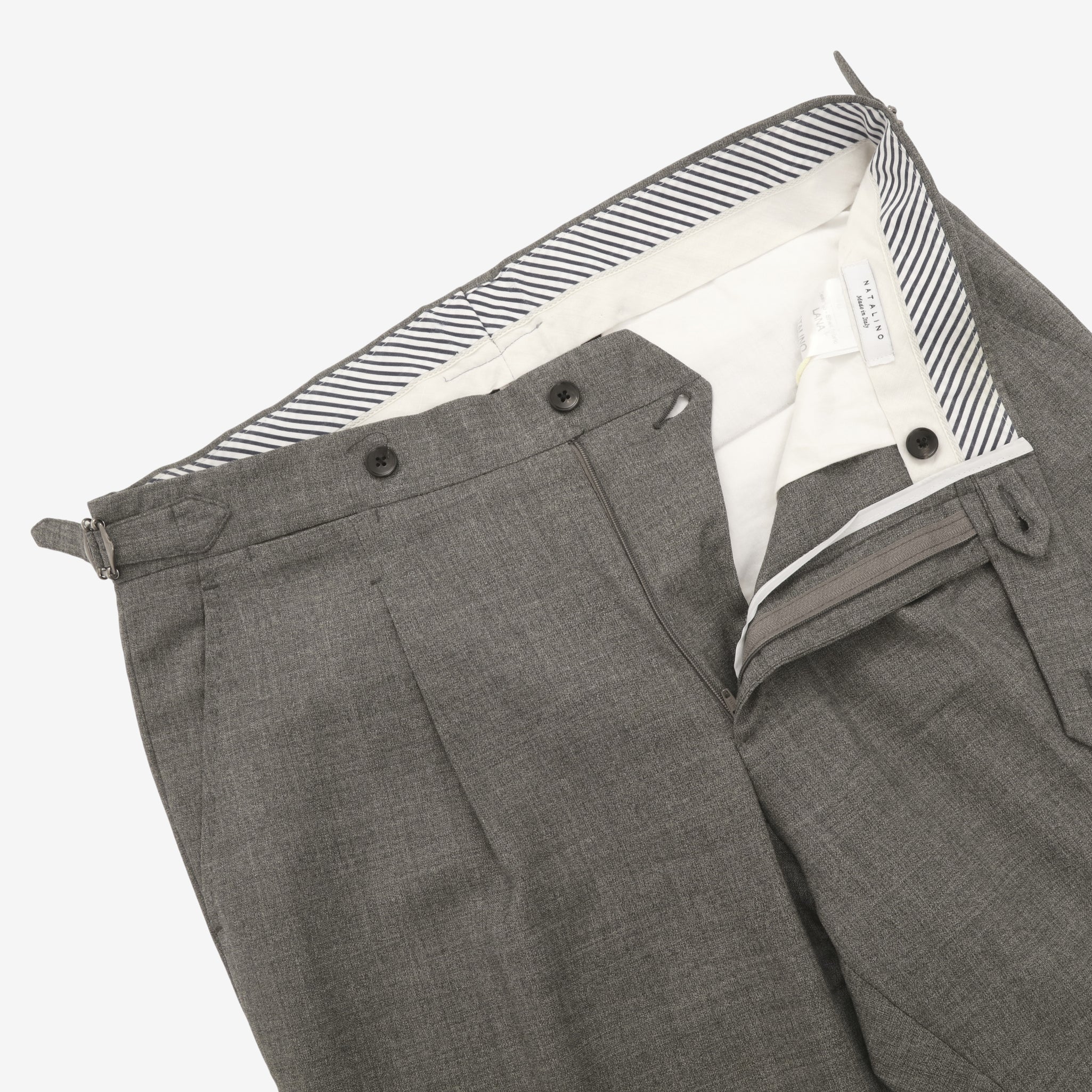 Tropical Wool Pleated Trousers (33W X 30L)