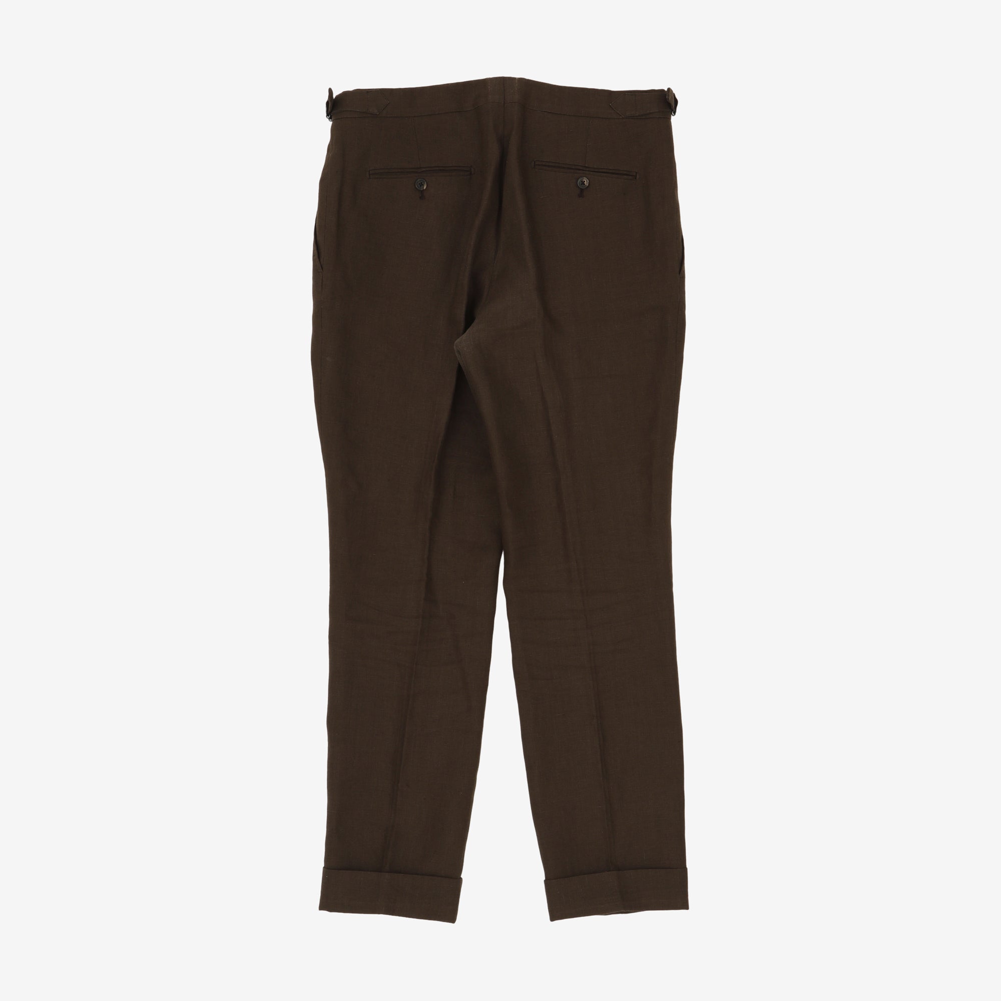 Ulster Linen Pleated Trousers (32W X 29.5L)