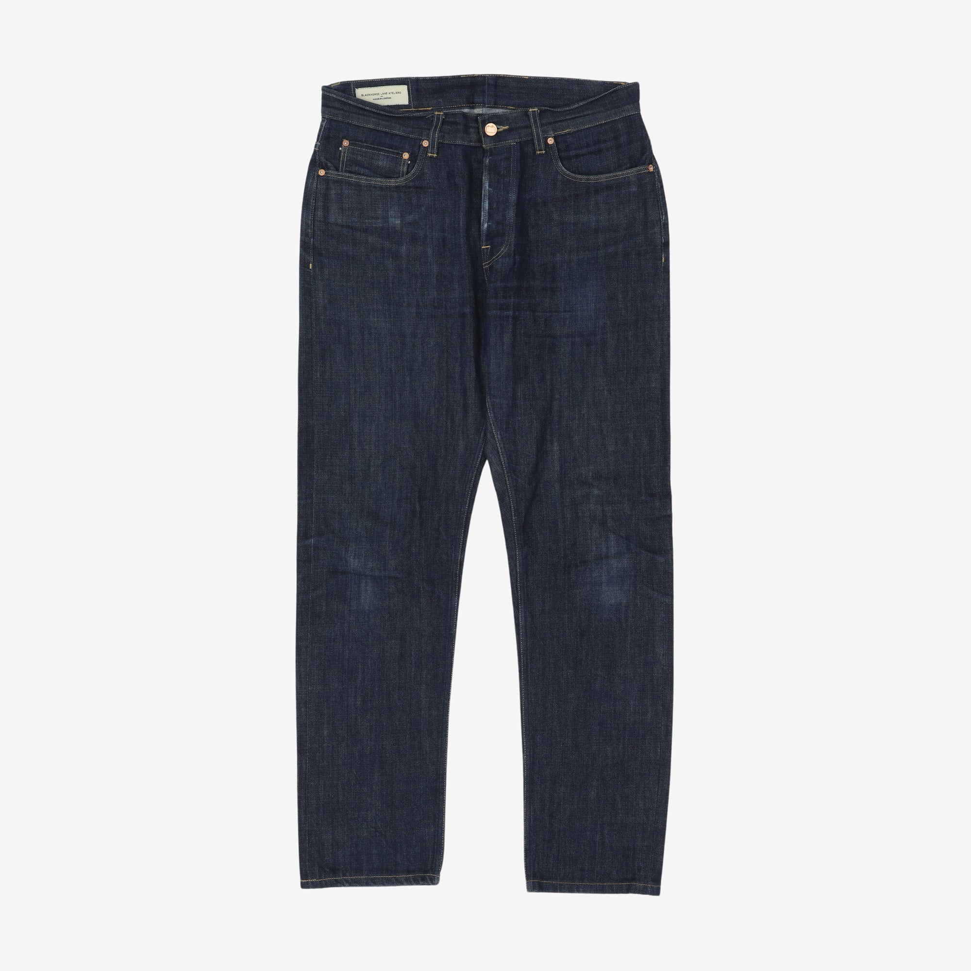 E5 Relaxed Tapered Raw Selvedge Jeans (33W X 30L)