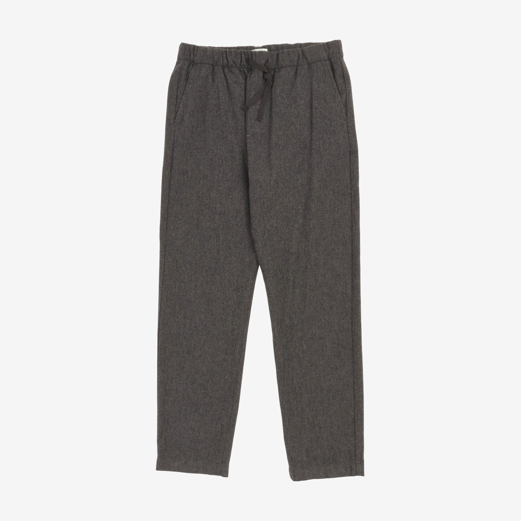 Joggy Wool Blend Drawstring Trousers