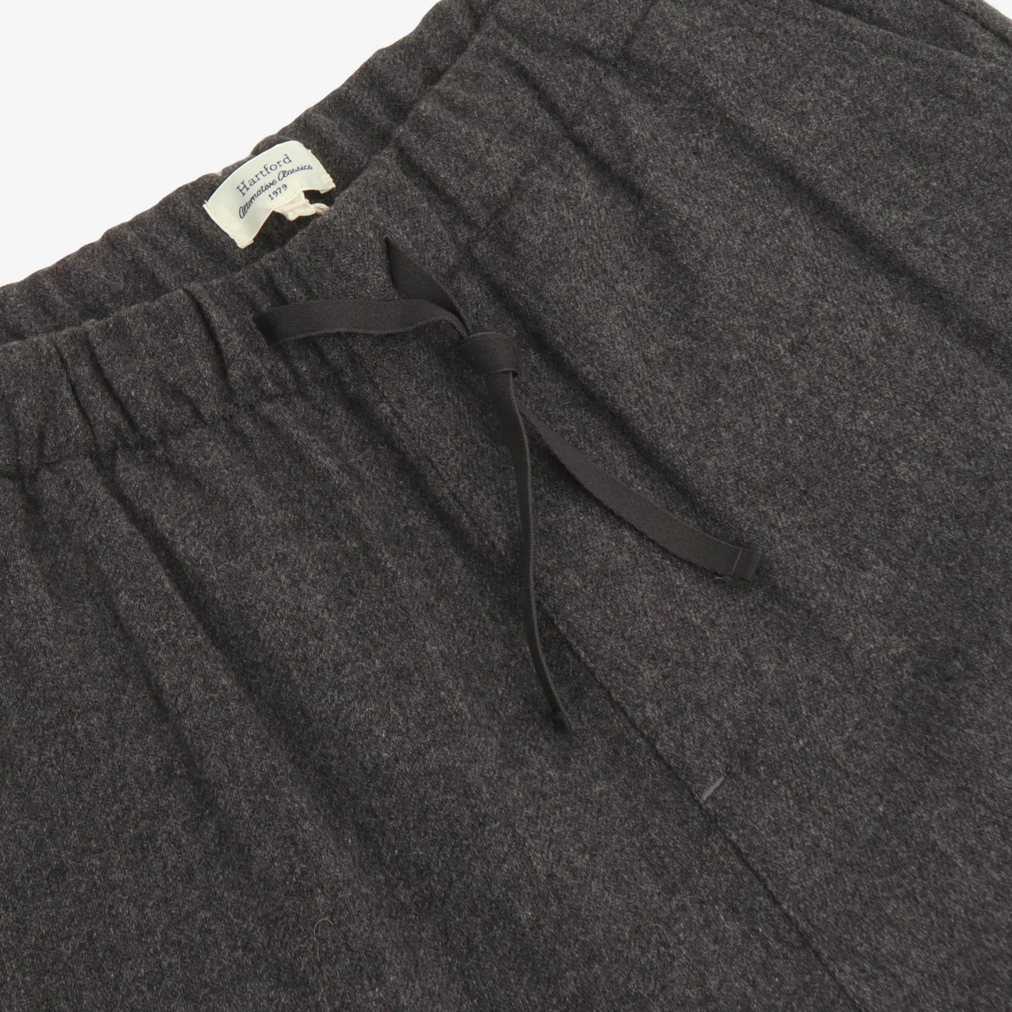 Joggy Wool Blend Drawstring Trousers