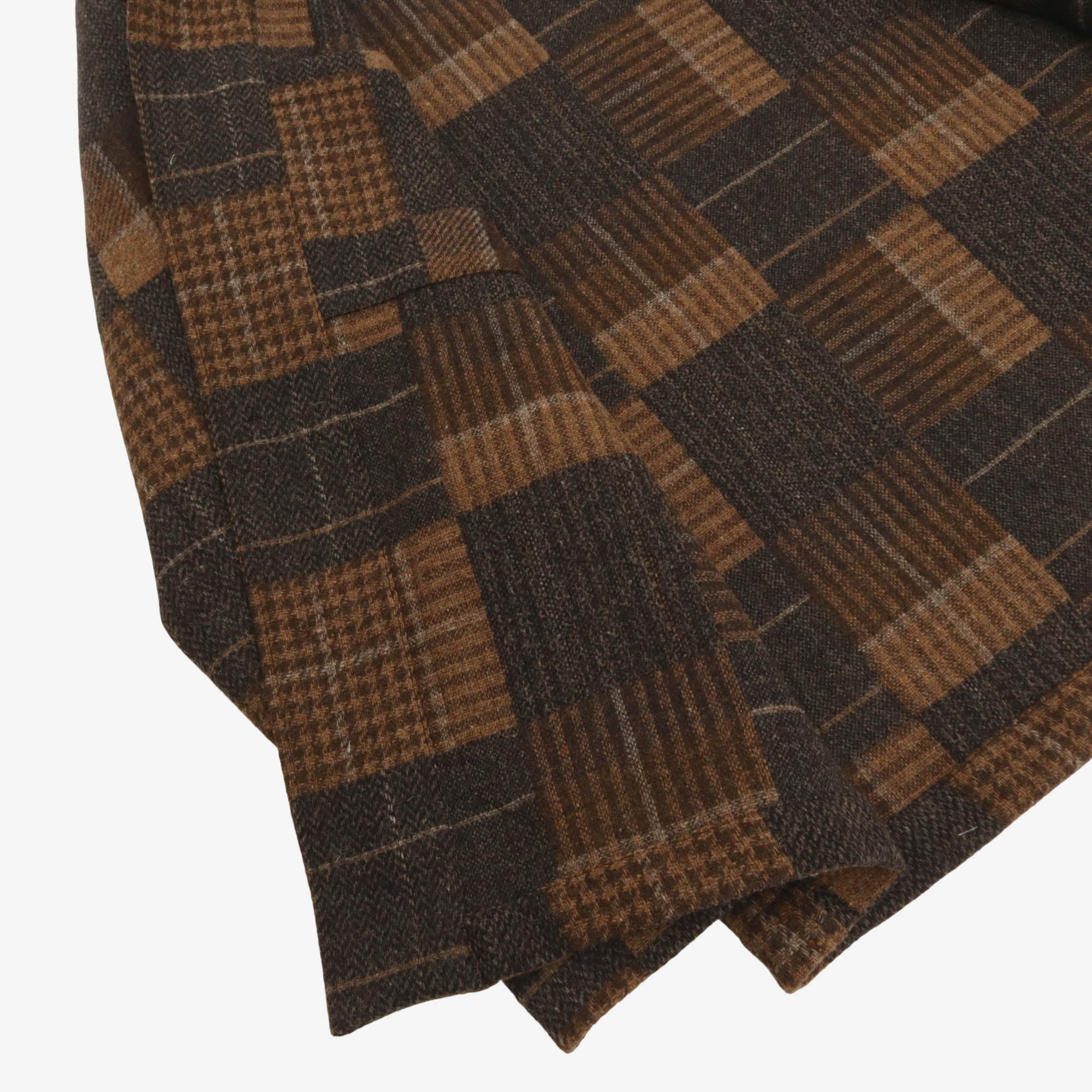 Perry Patchwork Check Wool Jacket