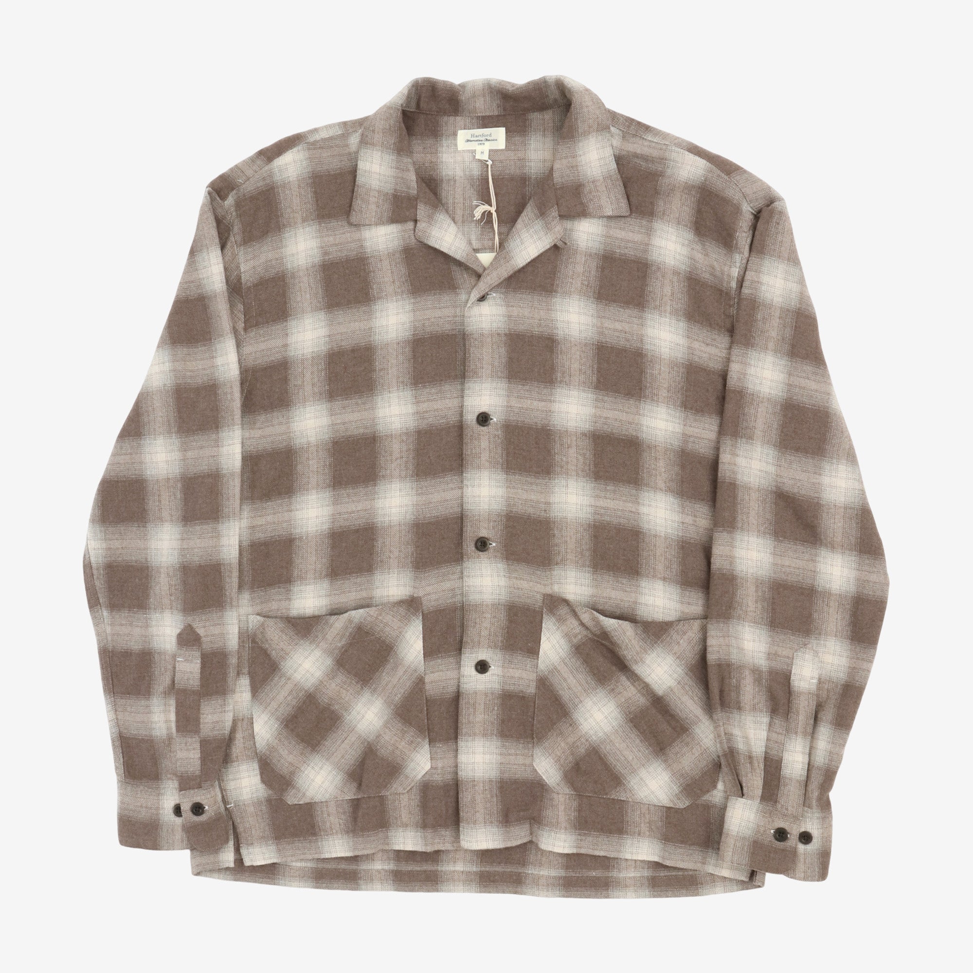 Checked Brushed Tencel Cotton Shirt