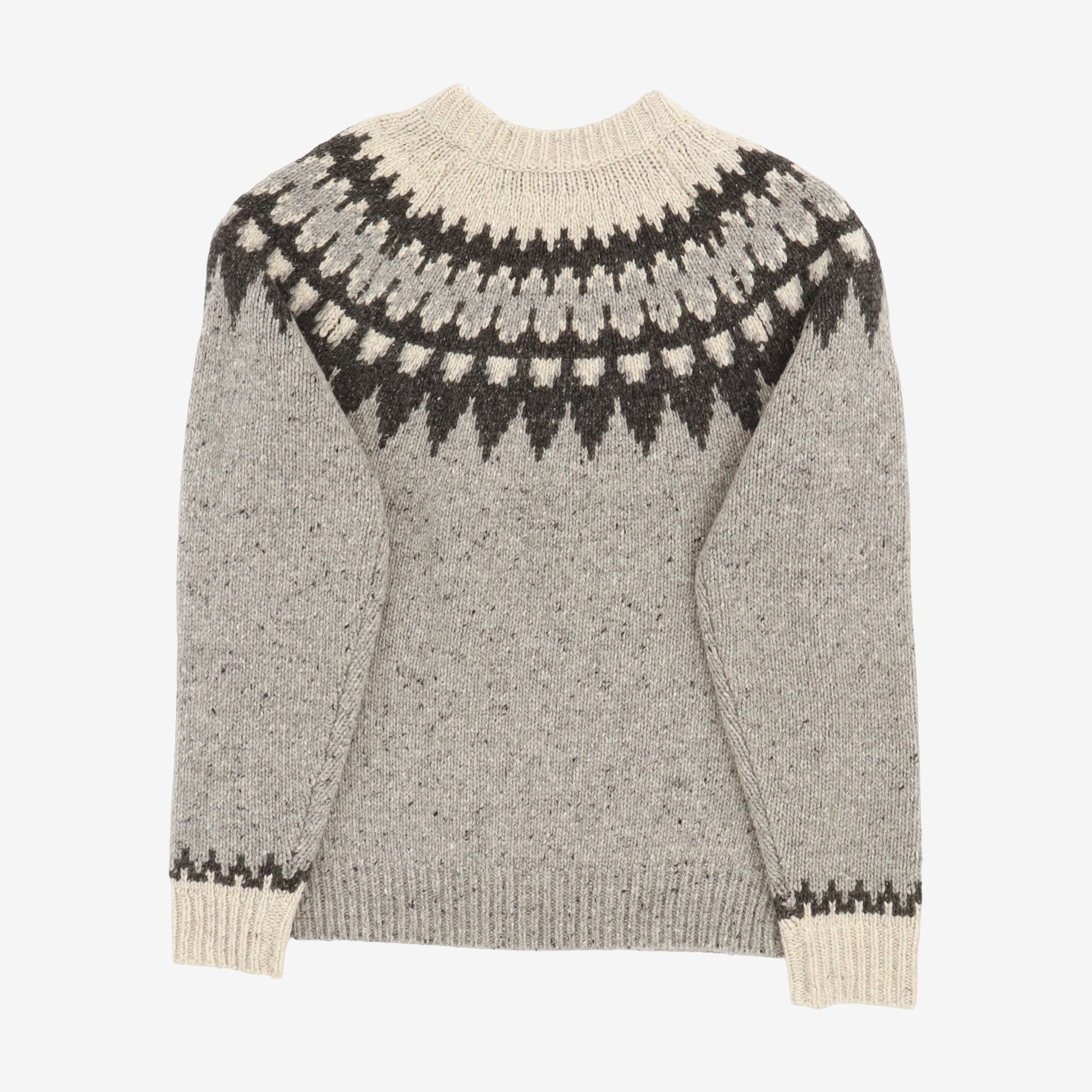 Donegal Jacquard Crewneck Sweater