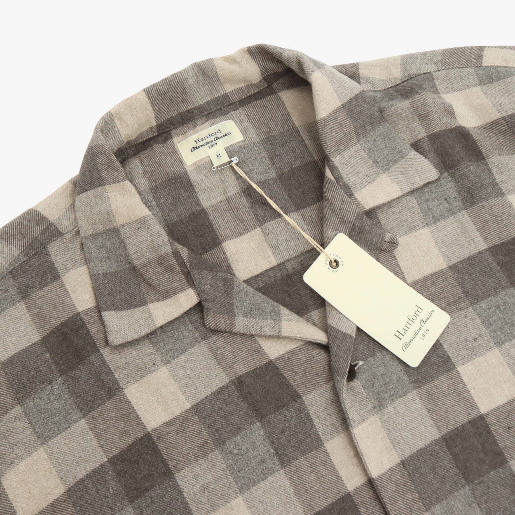 Checked Brushed Tencel Cotton Shirt