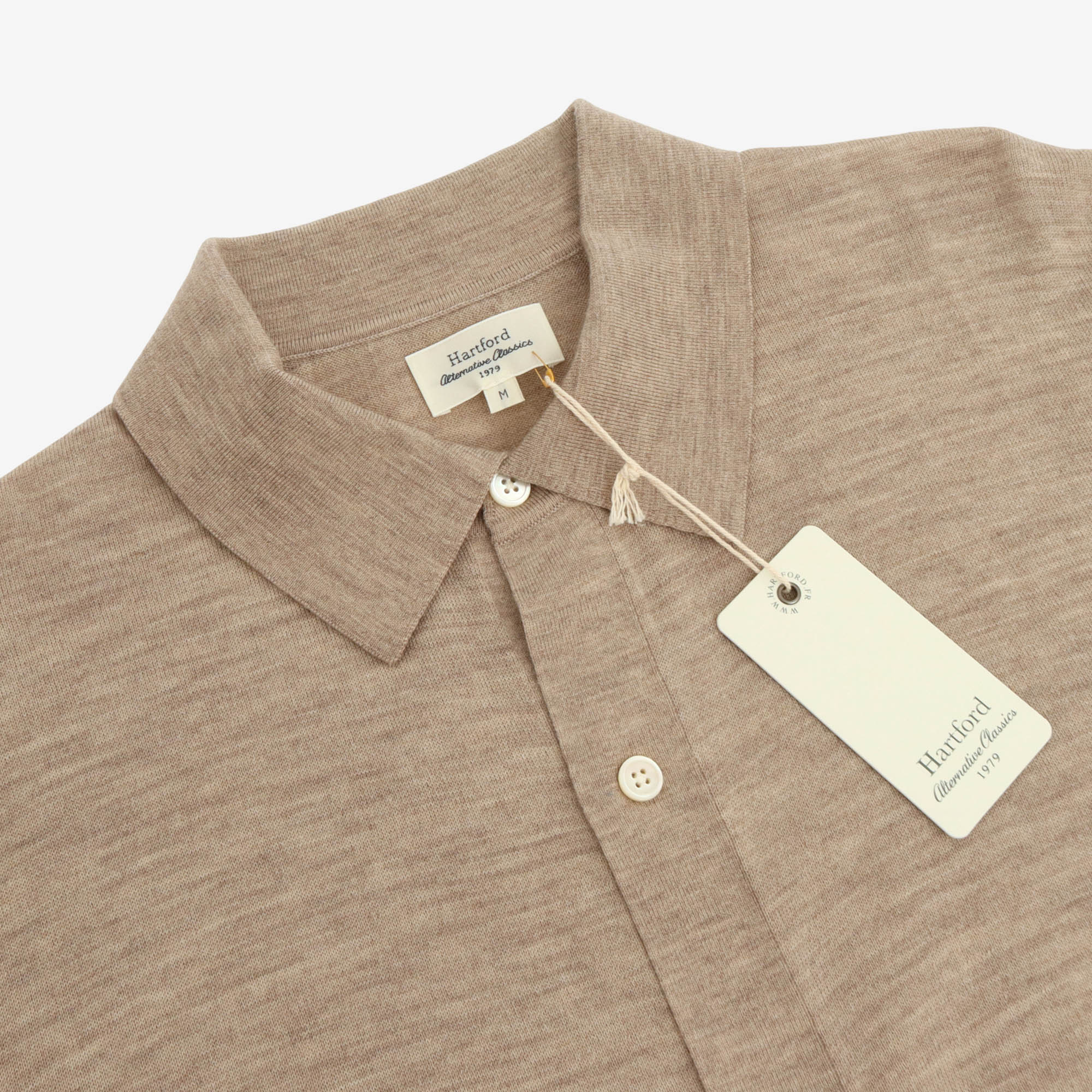 Merino Wool Polo Cardigan