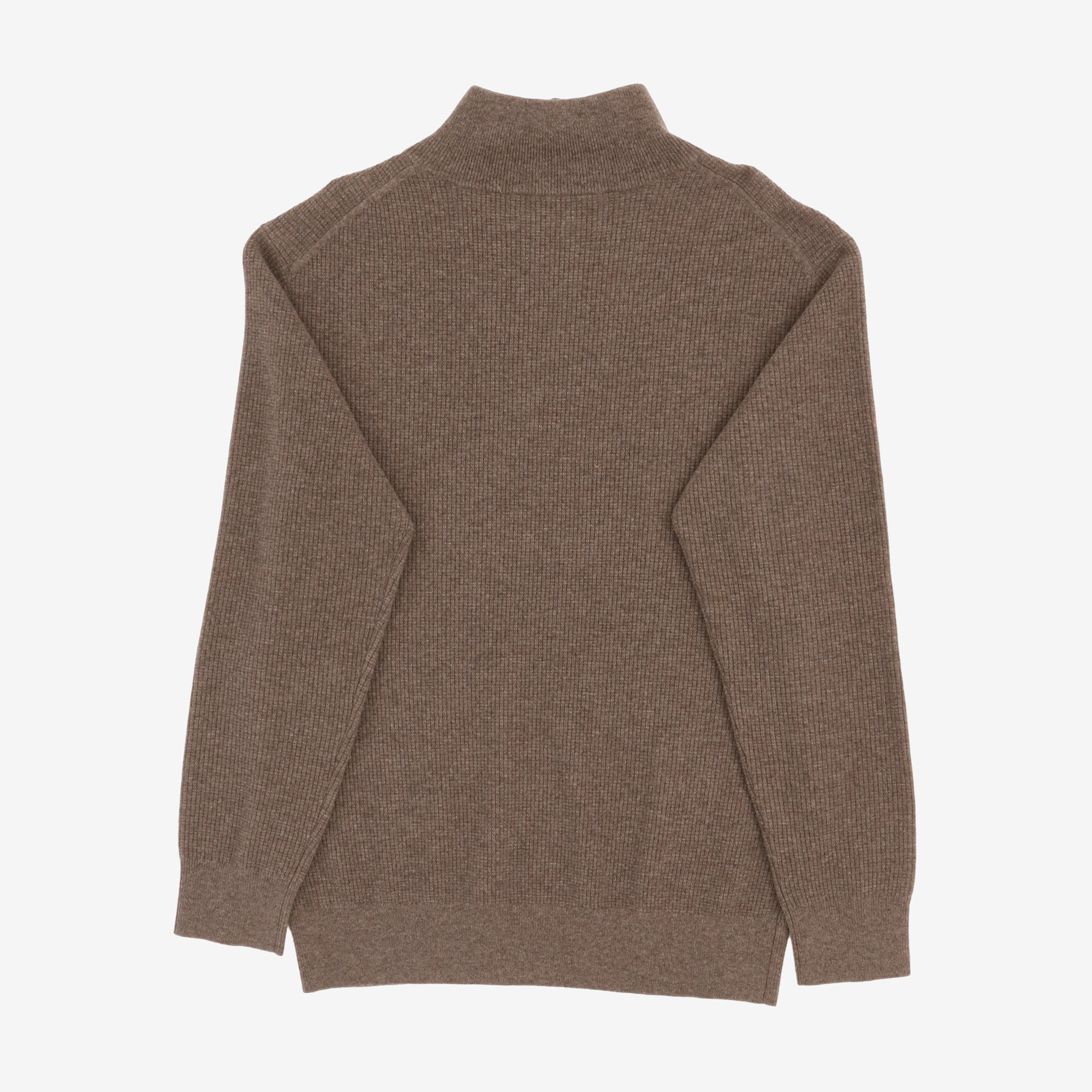 Waffle Wool Cashmere Trucker Sweater