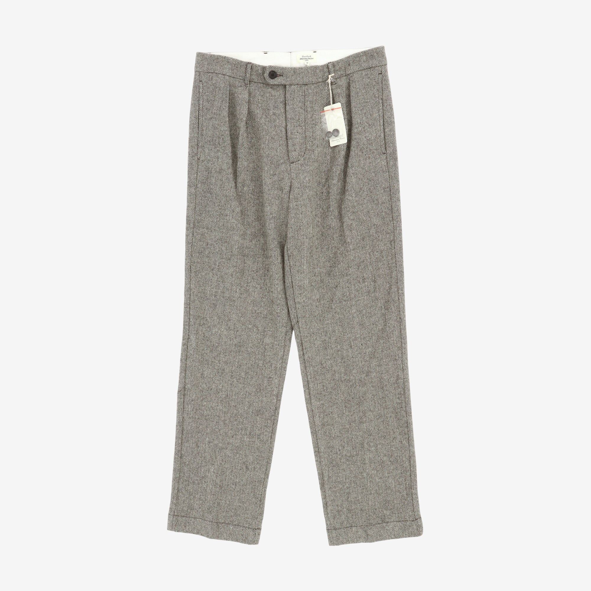 Trunk Herringbone Wool Trousers
