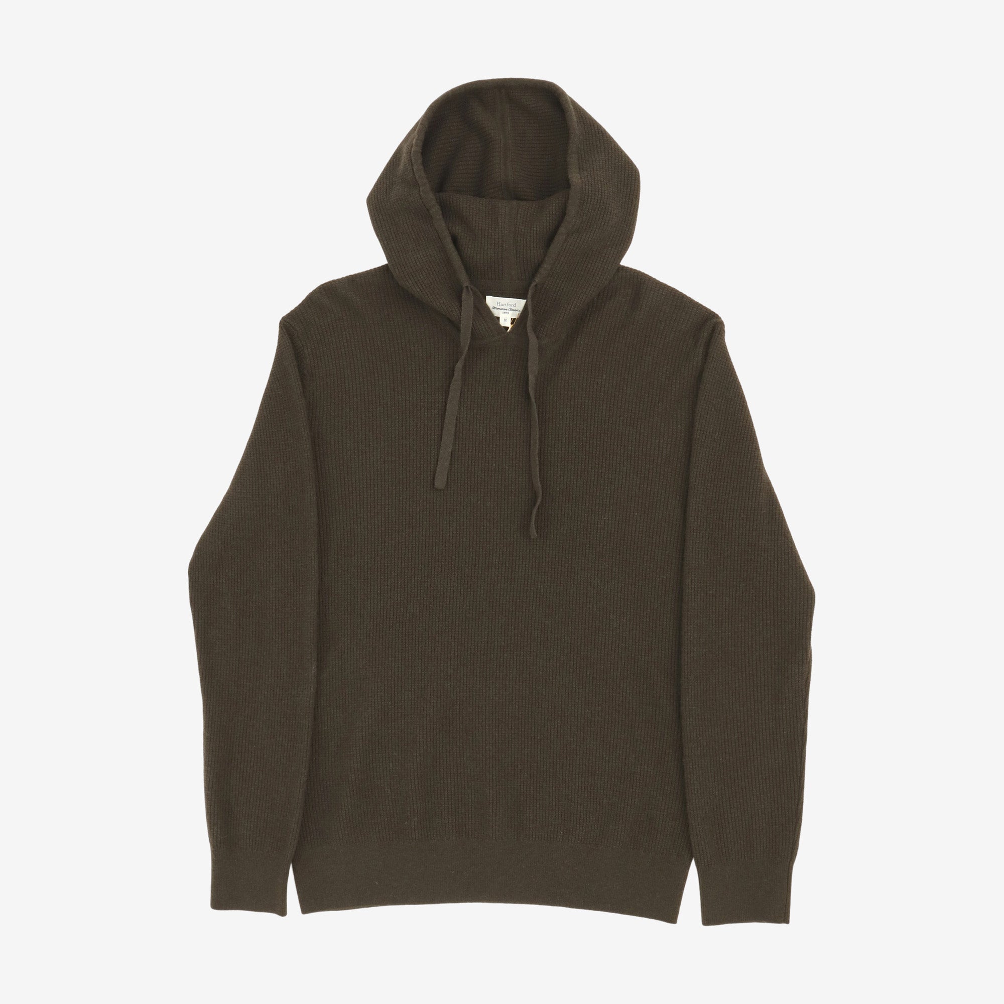 Waffle Cashmere Wool Hoody