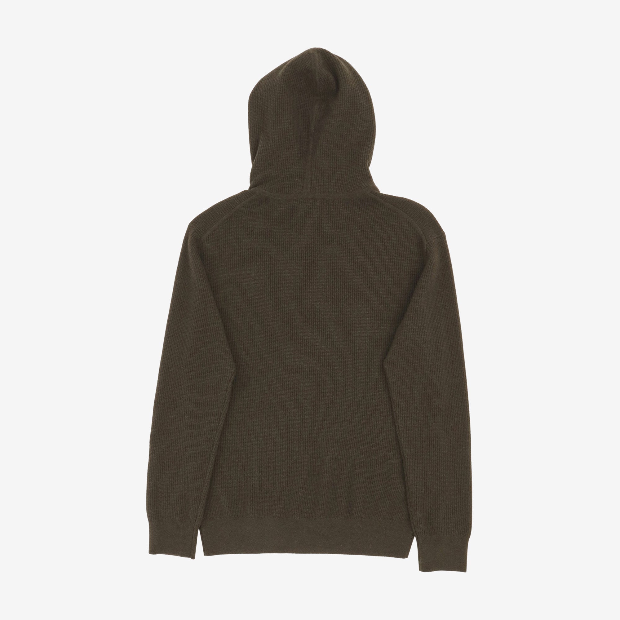 Waffle Cashmere Wool Hoody
