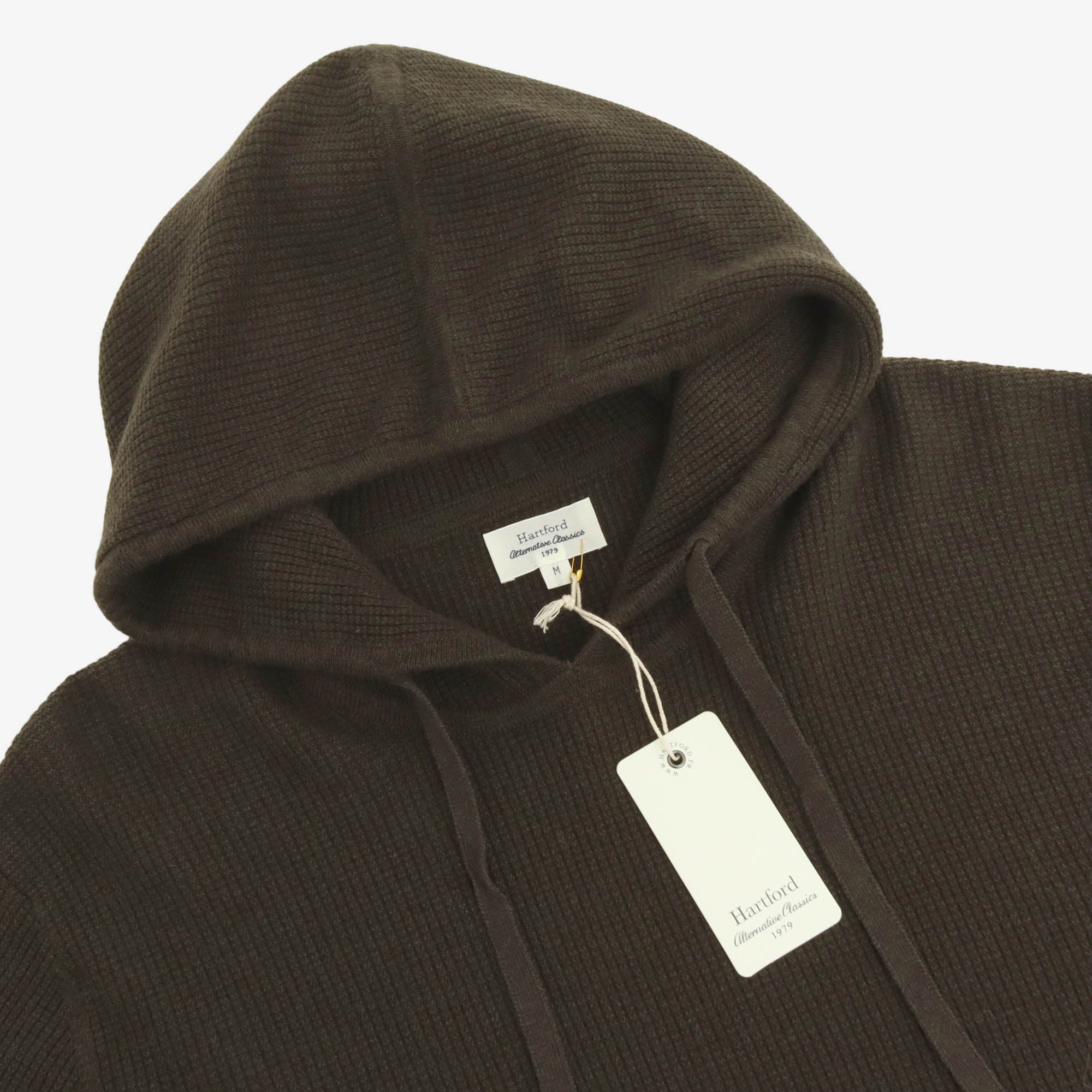 Waffle Cashmere Wool Hoody