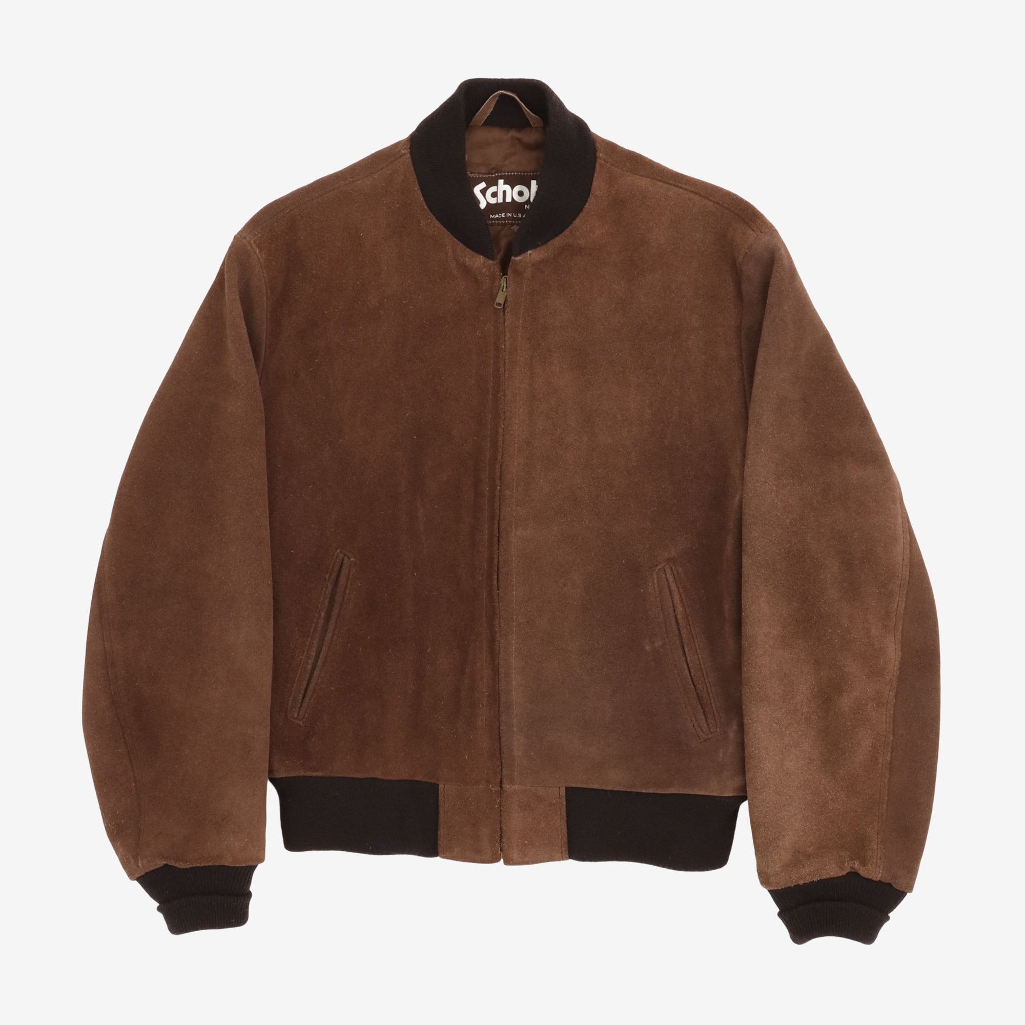 Suede Bomber Jacket