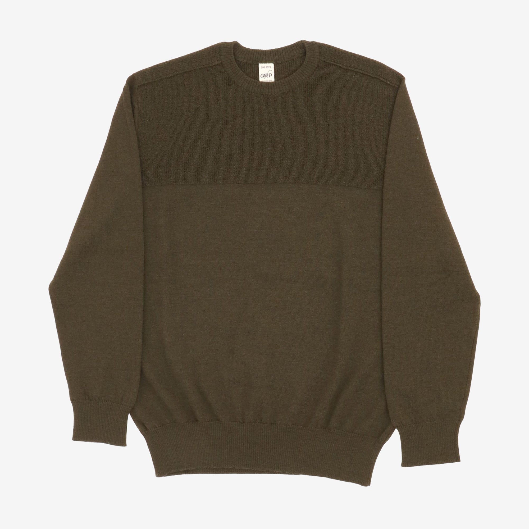 Panelled Merino Crewneck Sweater