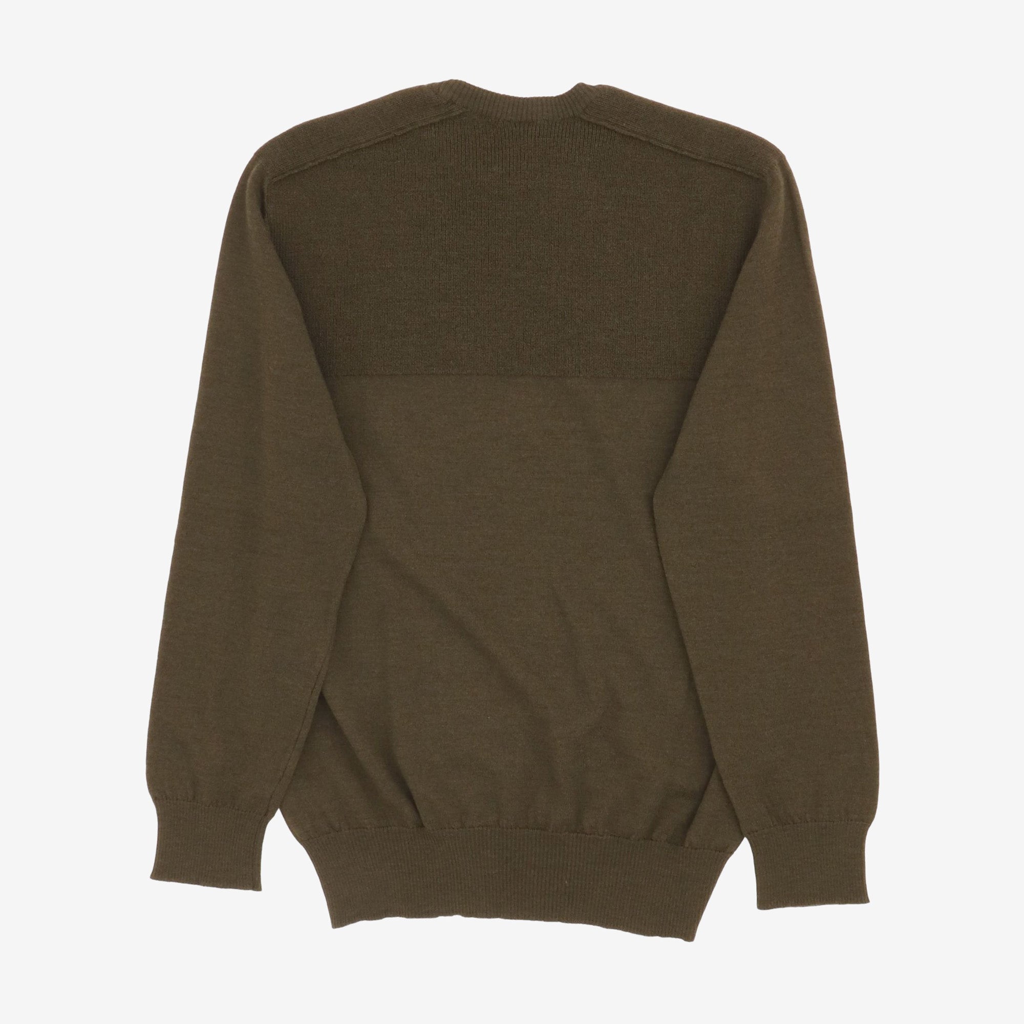 Panelled Merino Crewneck Sweater